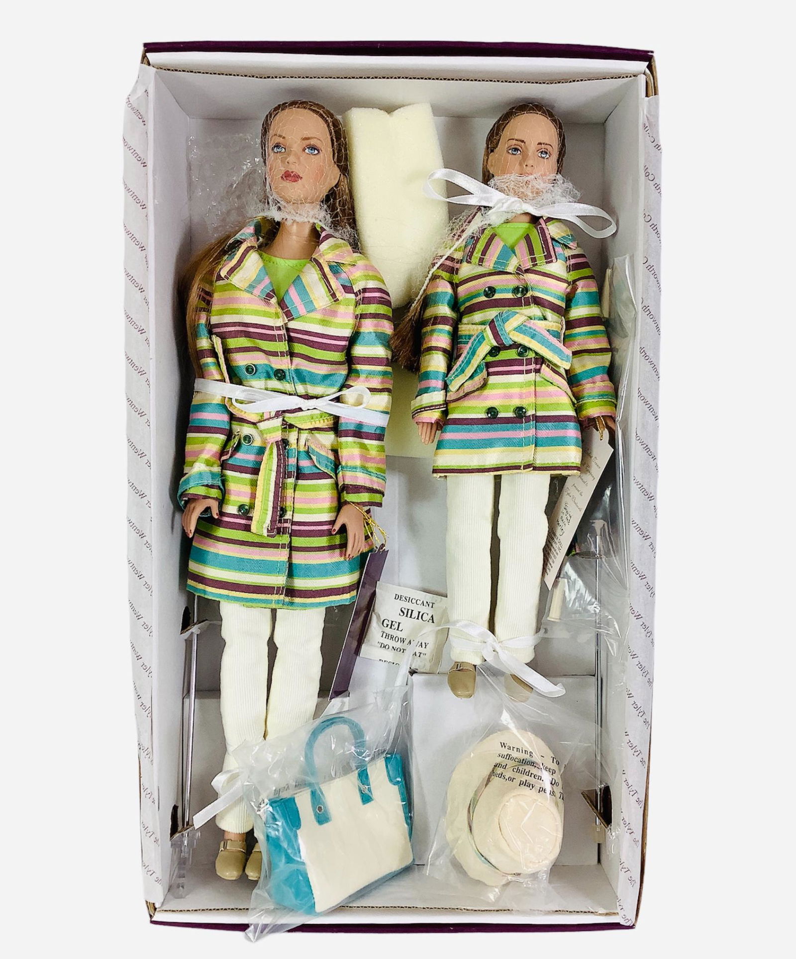16" & 12" Tonner dolls (2) "Singing in the Rain" Tyler Wentworth Collection. NIB. Box is damaged. (1 of 3)
