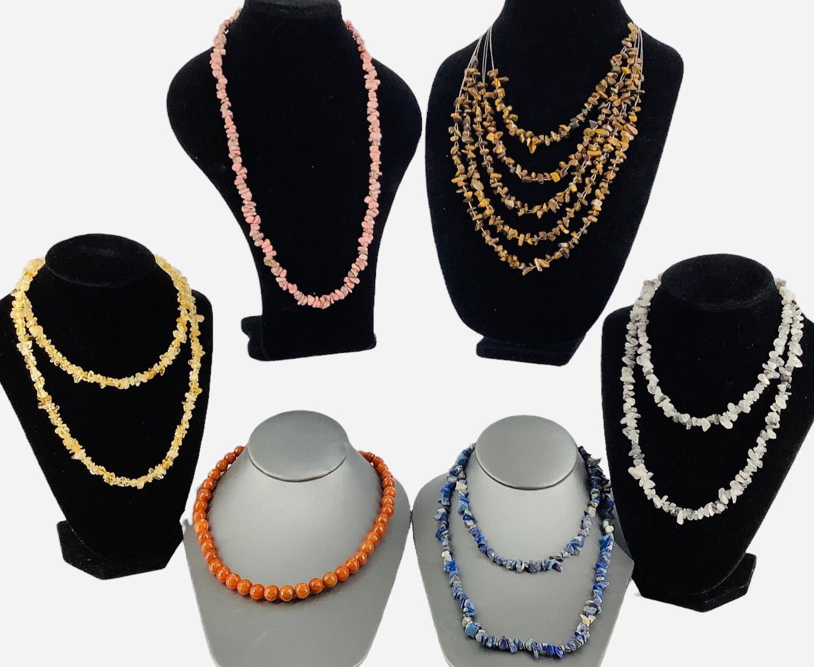 Semi-Precious Stone Bead Necklaces (1 of 5)