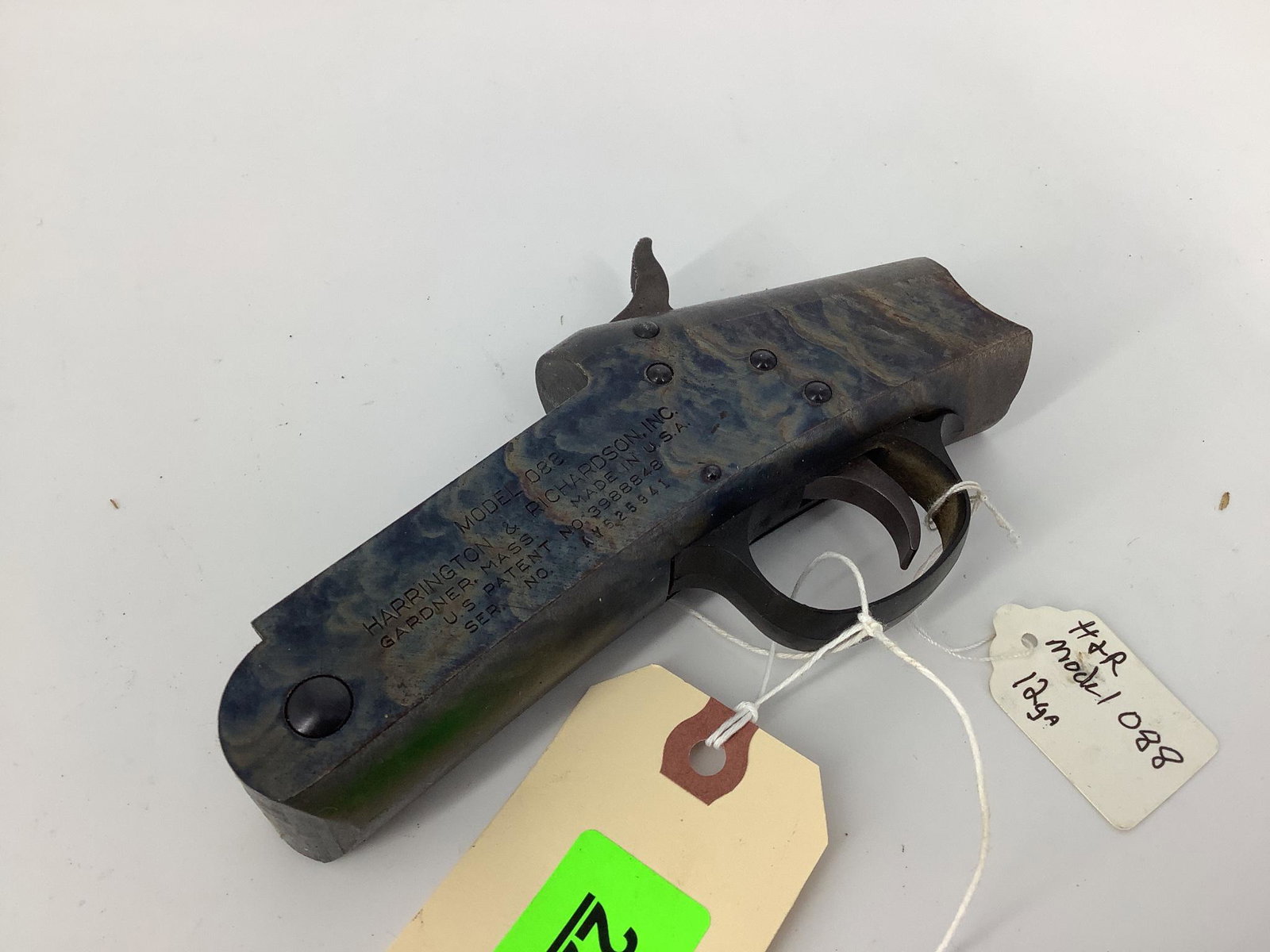 H & R Model 088 Action & Receiver SN: AY525941, By bidding on this lot buyer accepts responsibility: H & R Model 088 Action & Receiver SN: AY525941 By bidding on this lot buyer accepts responsibility of knowledge of State and Federal laws for their states requirements to purchase firearms.