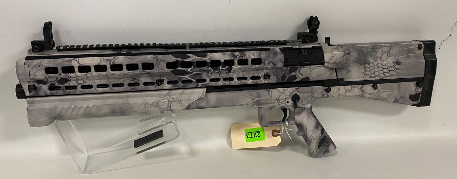 Utas, Model: 15, 12 gauge pump shot gun, SN: U512P13048., By bidding on this lot buyer accepts: Utas, Model: 15, 12 gauge pump shot gun, SN: U512P13048. By bidding on this lot buyer accepts responsibility of knowledge of State and Federal laws for their states requirements to purchase firearms.