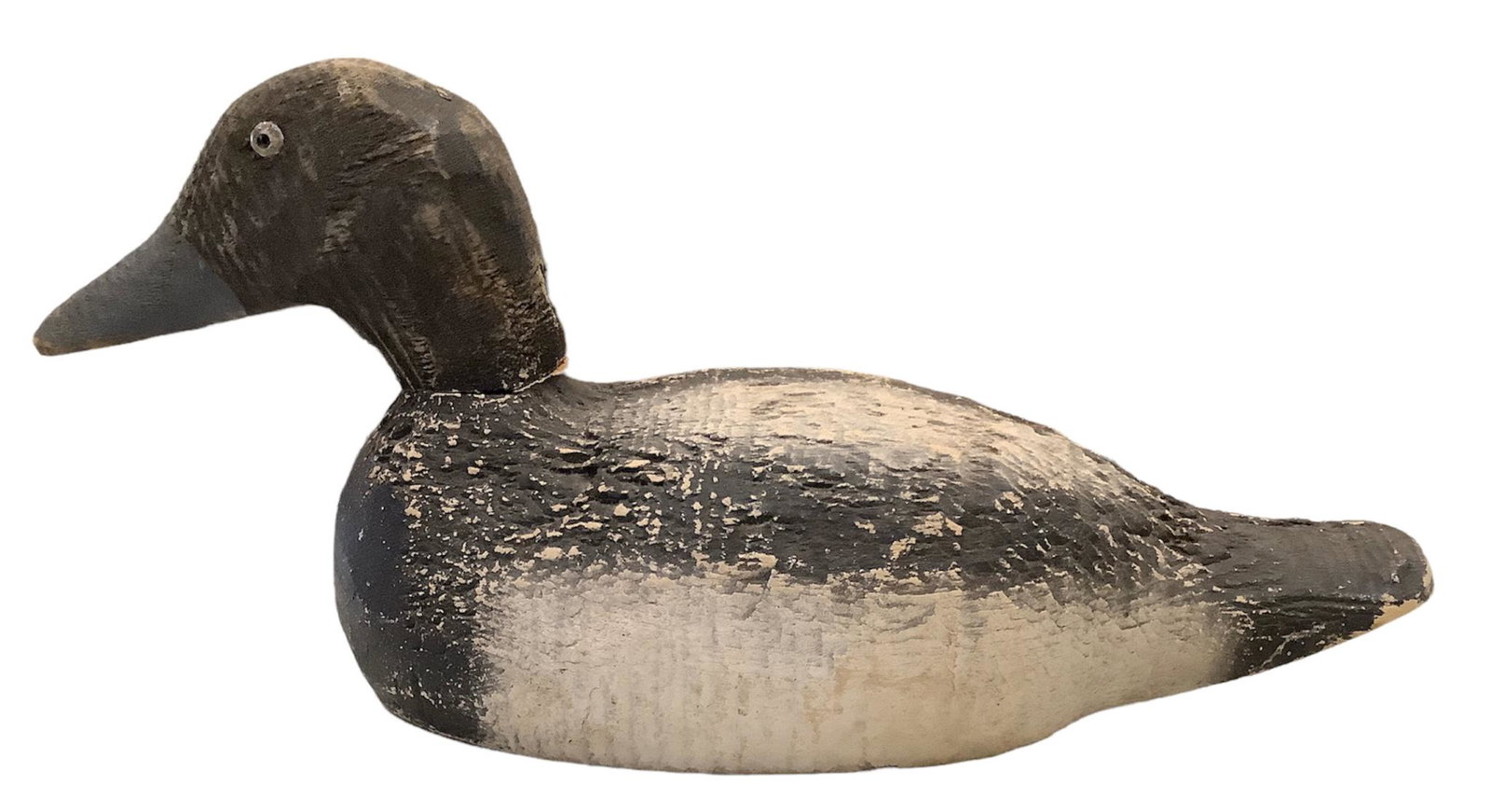 Bluebill drake duck decoy by Animal Trap from 1940s: Bluebill drake duck decoy by Animal Trap from 1940s