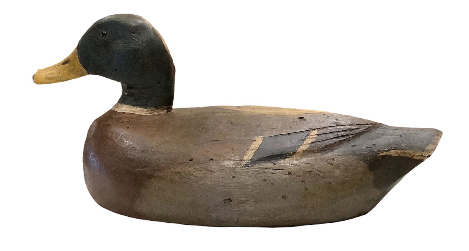 Hand carved drake mallard by Frank Schmidt: Hand carved drake mallard by Frank Schmidt