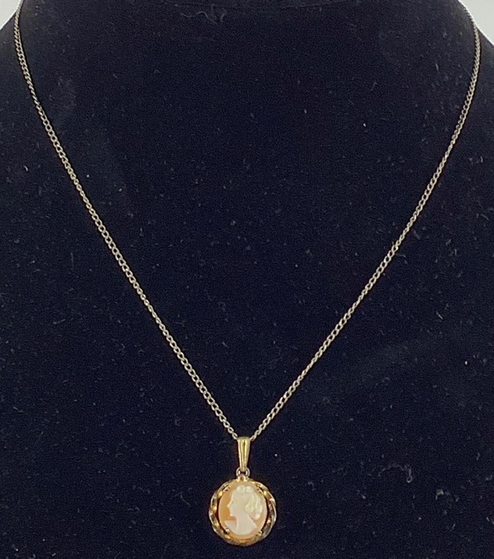 Cameo Pendant on Chain (1 of 4)