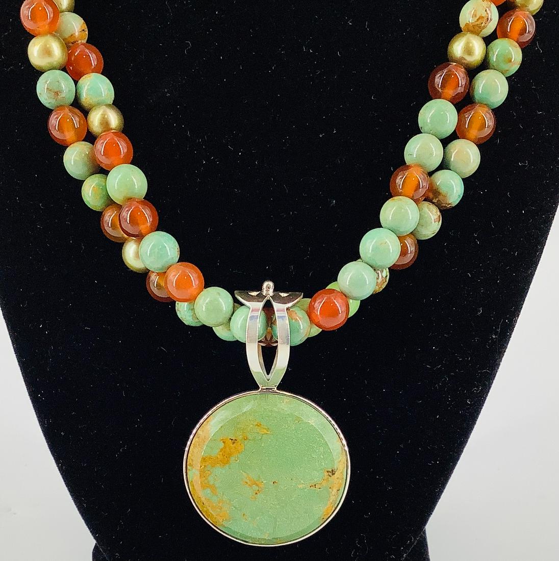 Dual Strand Semi-Precious Stone Necklace (1 of 4)