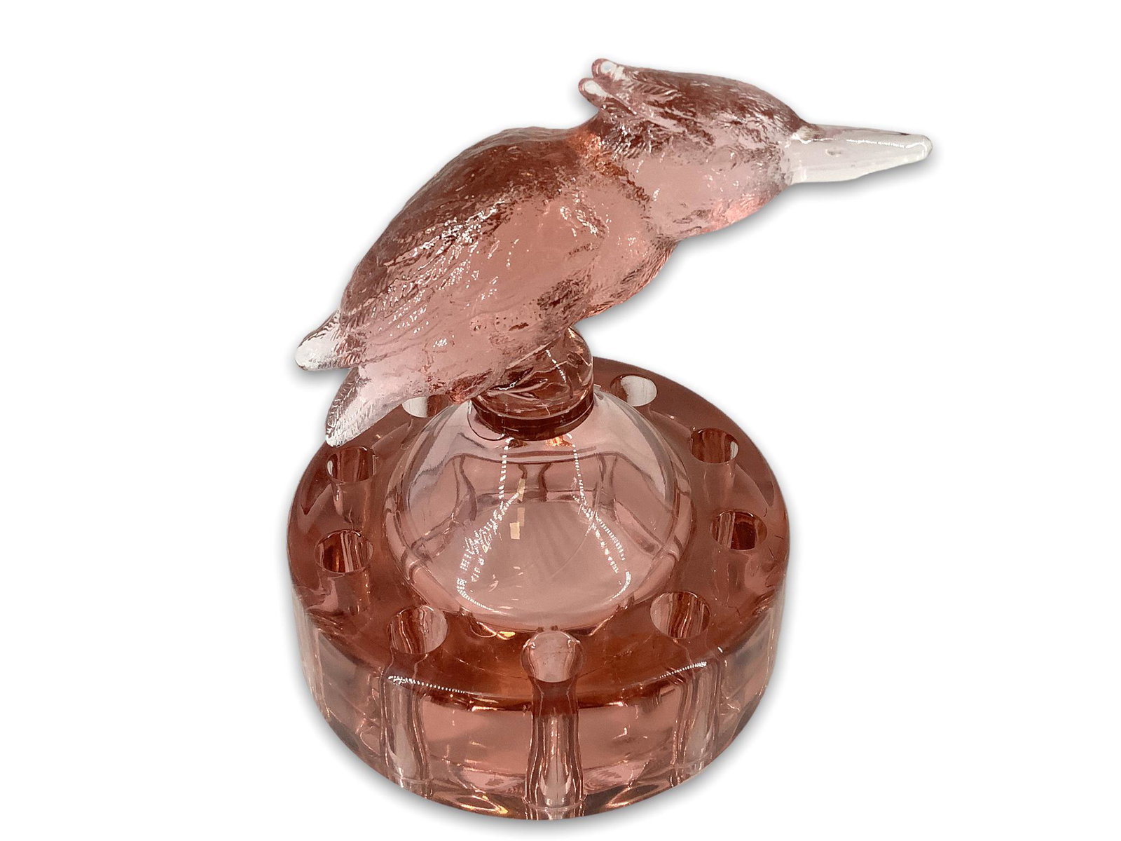 Heisey King Fisher Hawthorne flower frog arranger H (1 of 2)