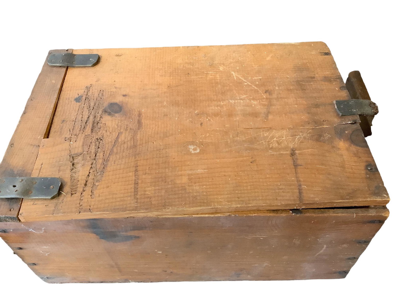 Wooden box 17x11x8" 2 Primitive Antique Wooden Hand ScrewClamp Tools. (1 of 2)