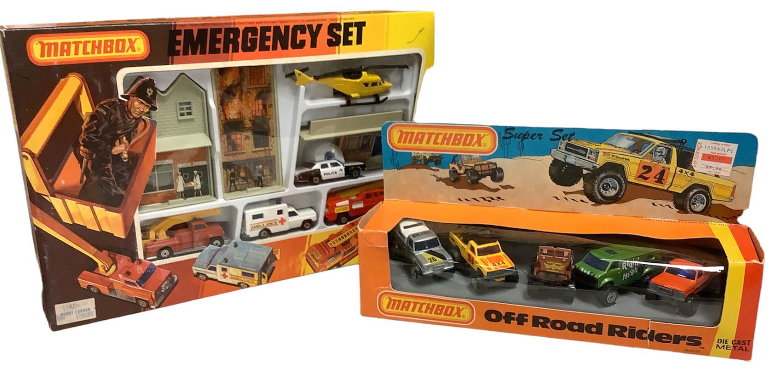 Vintage Matchbox Emergency Set and Super Set Off Road Riders (1 of 1)