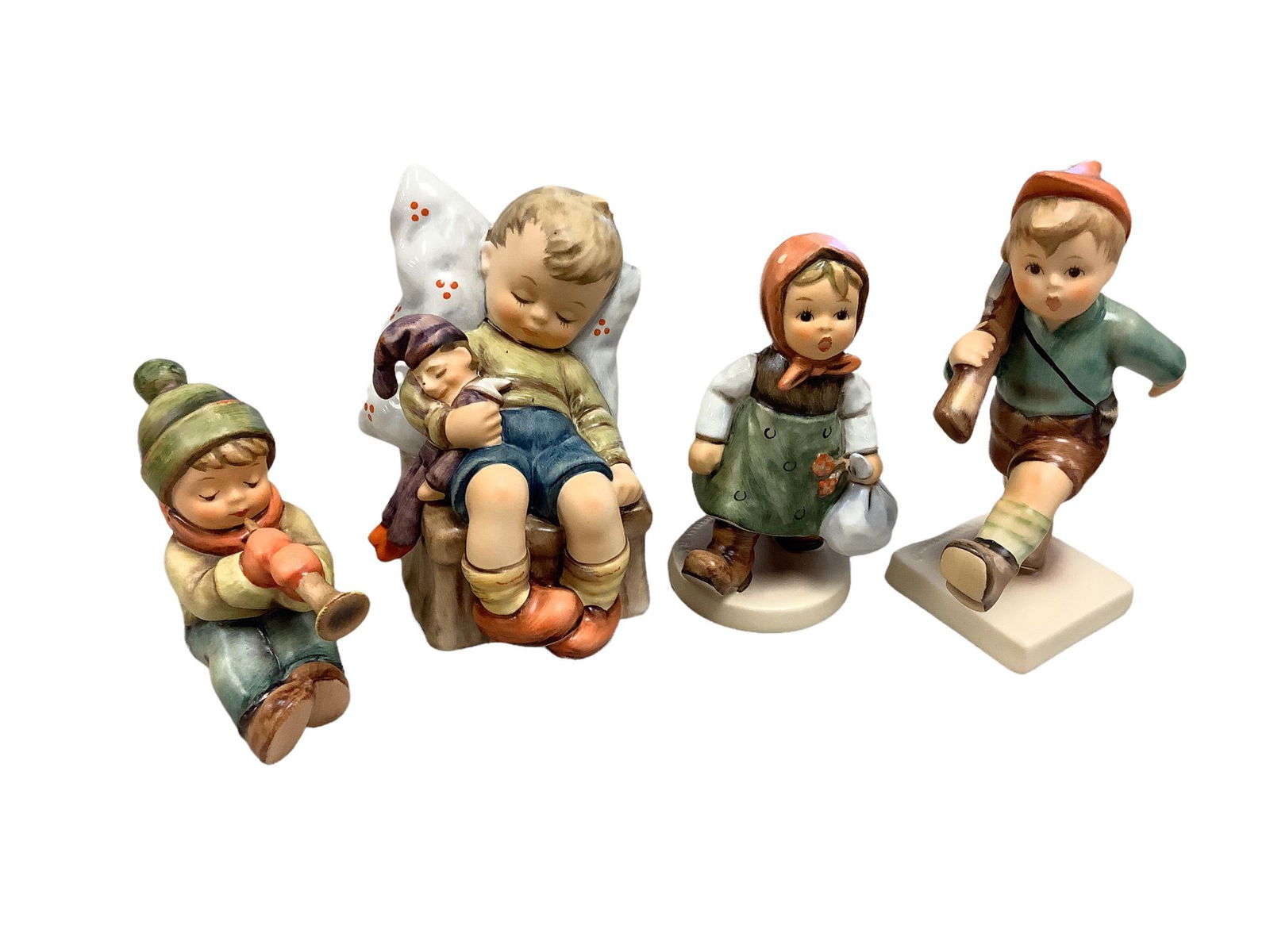 4 Hummels including "Just Dozing" and "On Parade" (1 of 1)