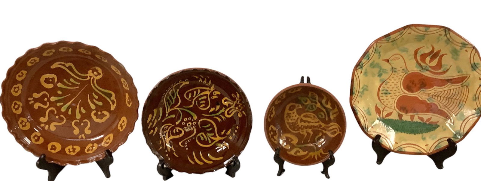 Foltz Redware Pottery , Lancaster County ,PA. Three pieces. One piece marked JCS. Pottery. (1 of 1)