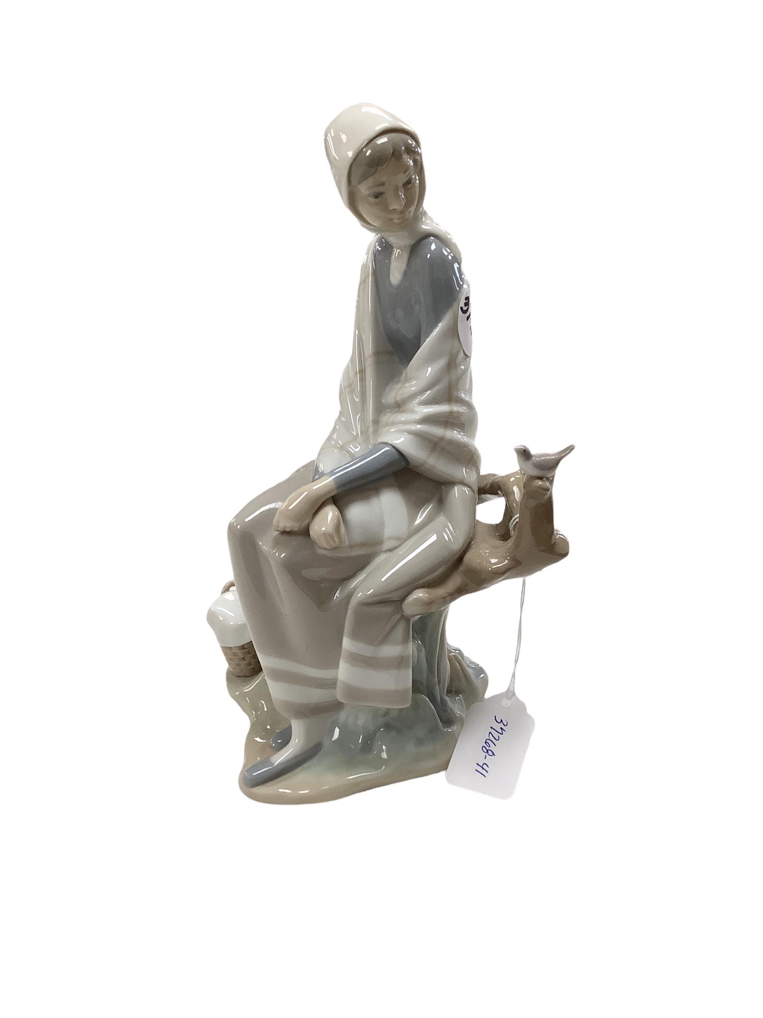 Lladro Shepherdess figurine 9.5" tall. (1 of 2)