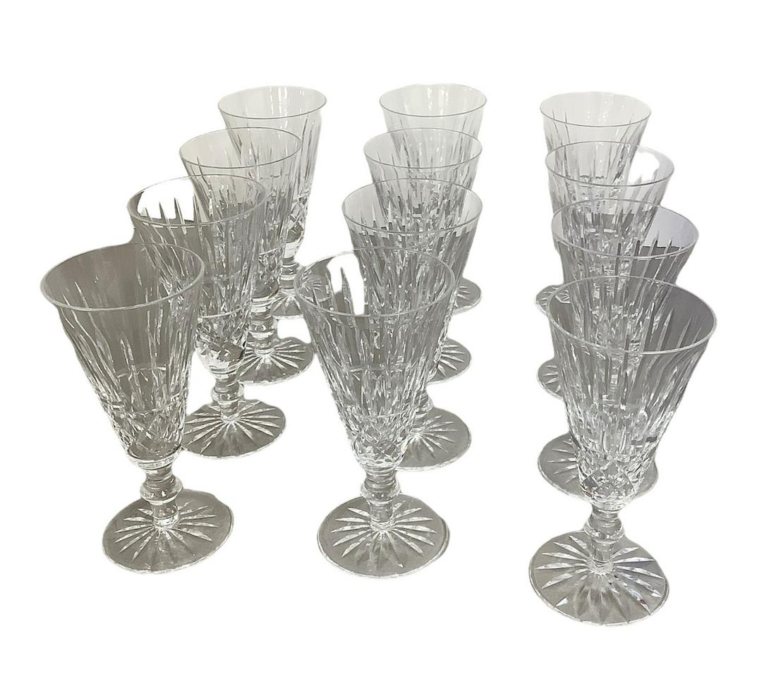 Waterford Crystal stems - set of 12. Measures 6 1/2" tall by 3" diameter. No chips or cracks. (1 of 2)
