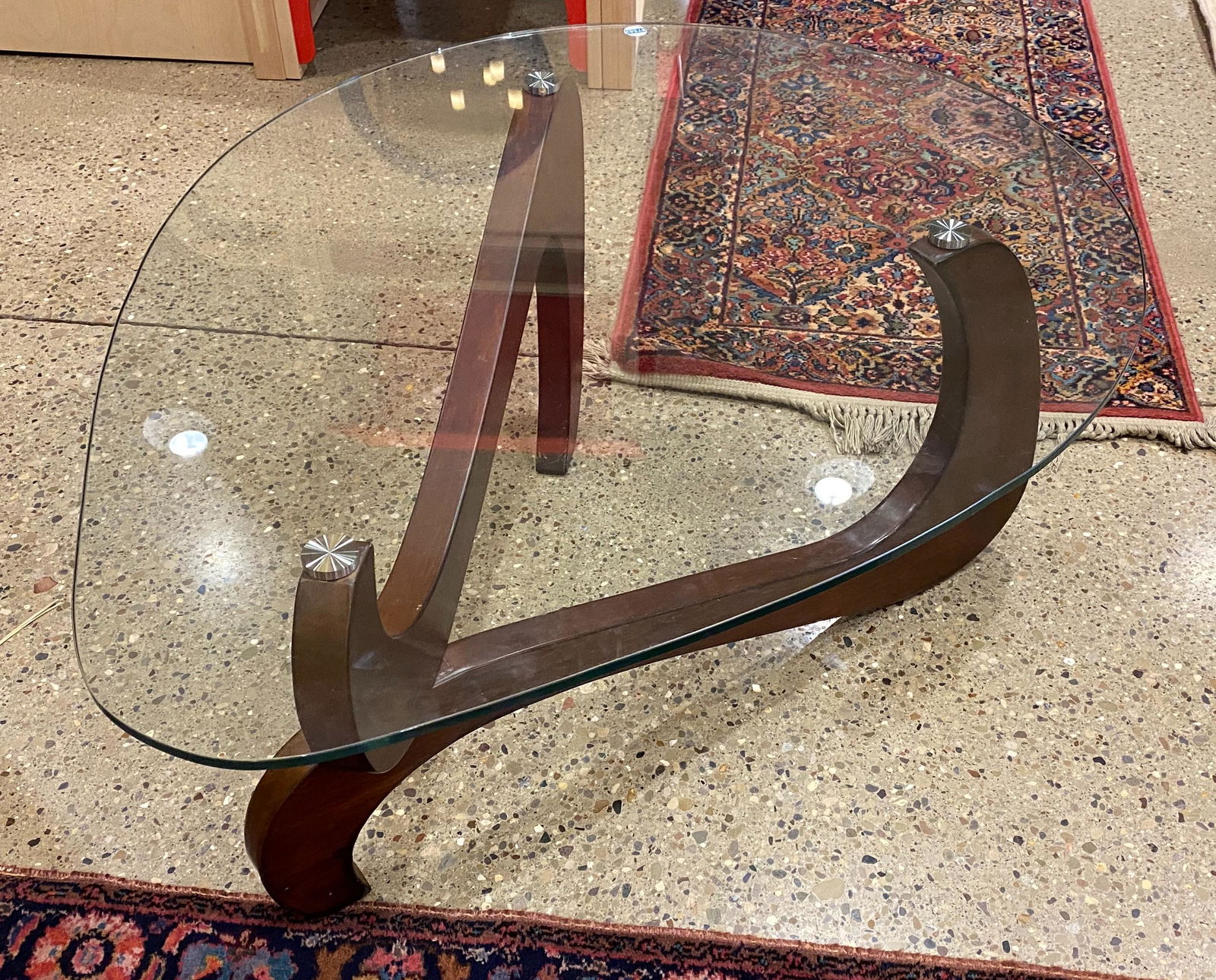 Isamu Noguchi style table, no makers mark. 33" x 43" (1 of 2)