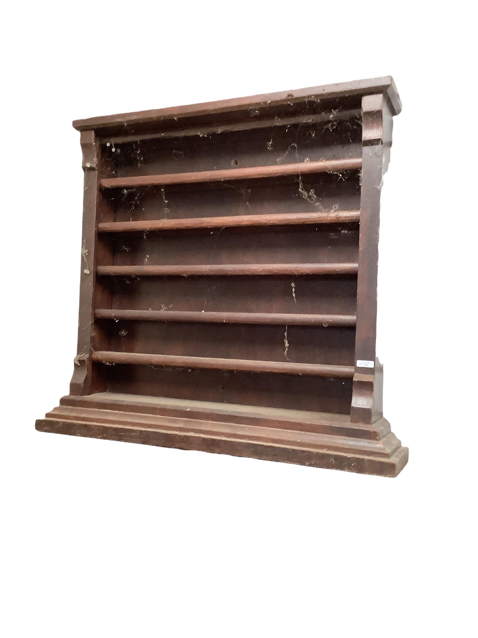 Victorian Mahogany pool ball rack, 25" x 22" (1 of 1)