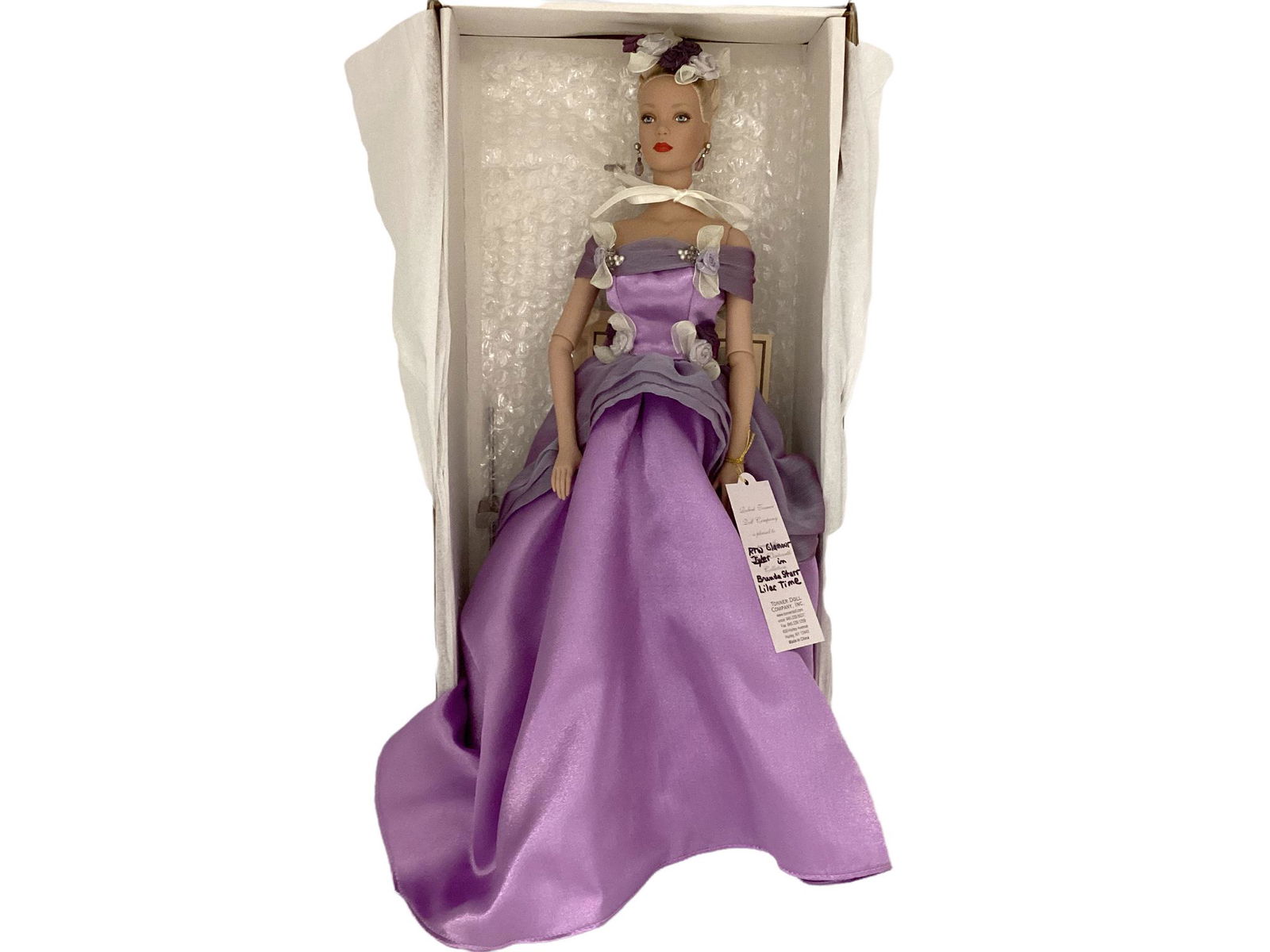 Robert Tonner Tyler Wentworth 16" blonde Brenda Starr doll wearing "Lilac Time", satin off the (1 of 2)