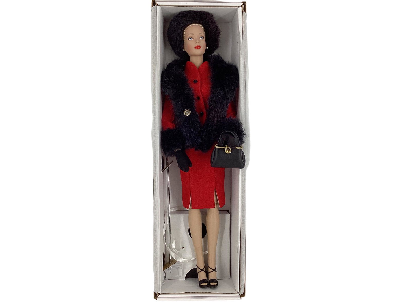 Robert Tonner 16" blonde doll, Brenda Starr "Reporter in Red" she wears a red wool princess-seamed (1 of 2)