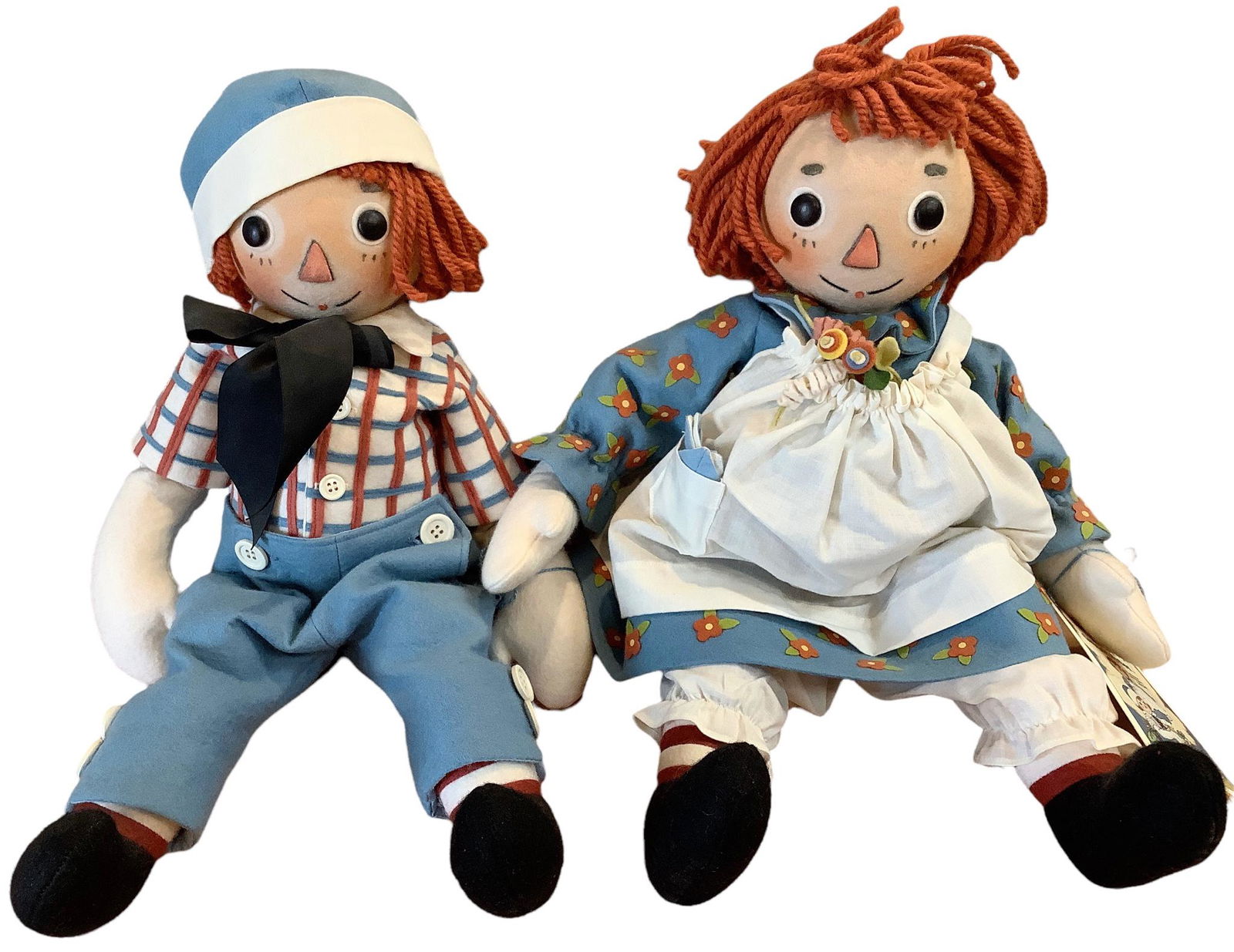 (2) R.John Wright dolls including Raggedy Ann #30/1000 & Raggedy Andy #30/1000 both w/ original (1 of 2)