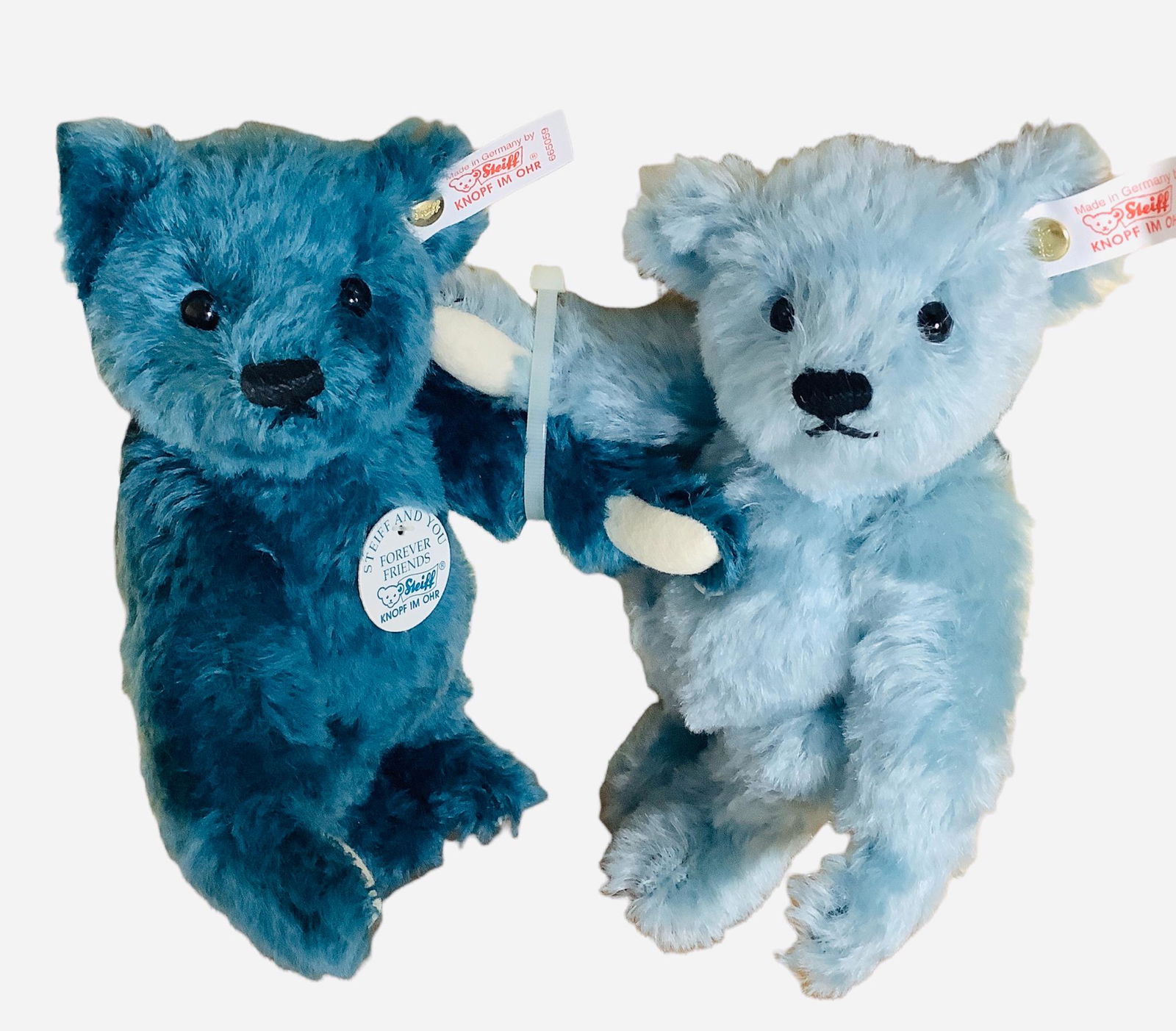 9" Steiff "Forever Friends" mohair bears #3707 (2), Limited Edition, stuffed, fully jointed, button (1 of 2)