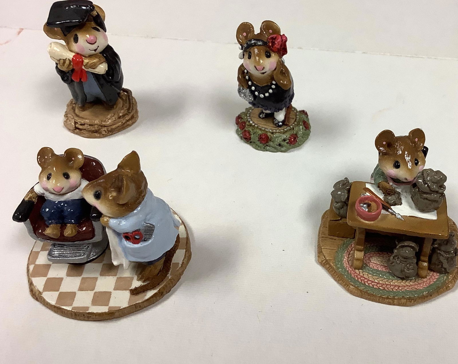 Wee Forest Folk, Graduate mouse, Miss mousey's studio,, Silver Special and First hair cut. (1 of 1)