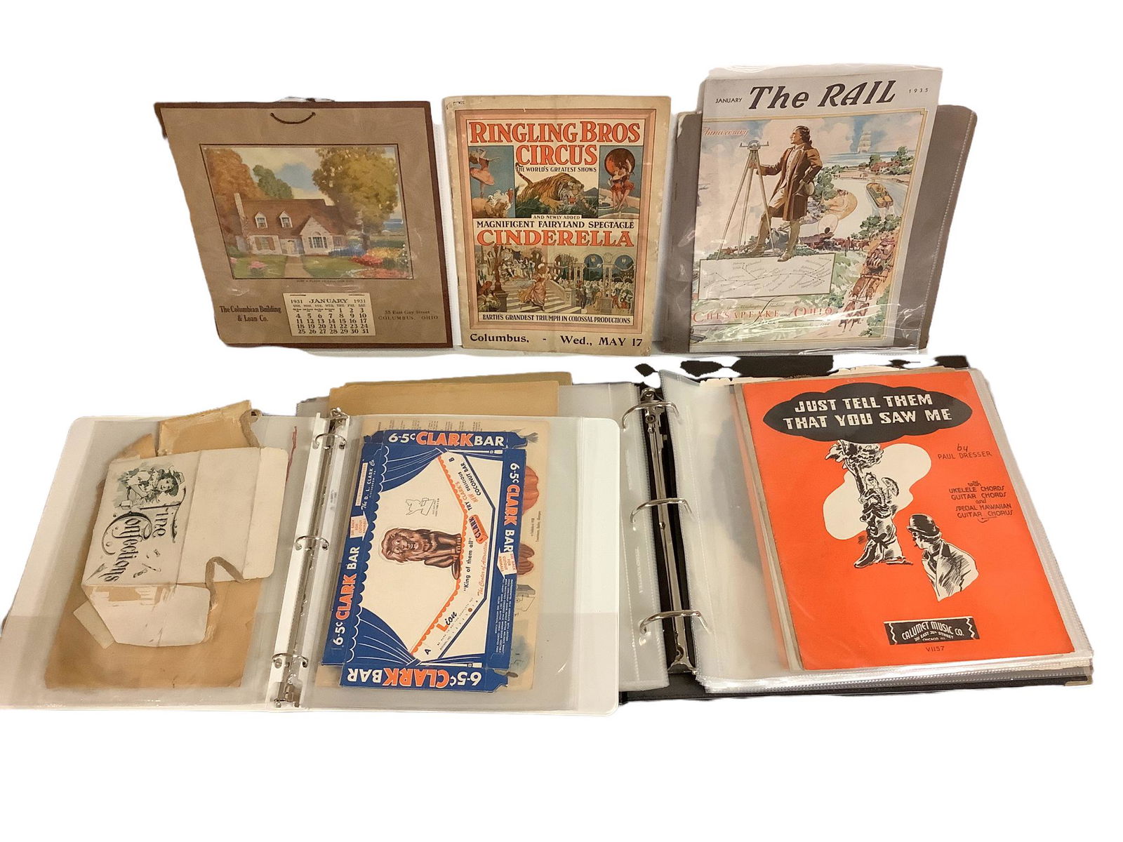 Lot of vintage ephemera including a a Ringling Bros. Circus program, a Theodore Roosevelt booklet (1 of 2)