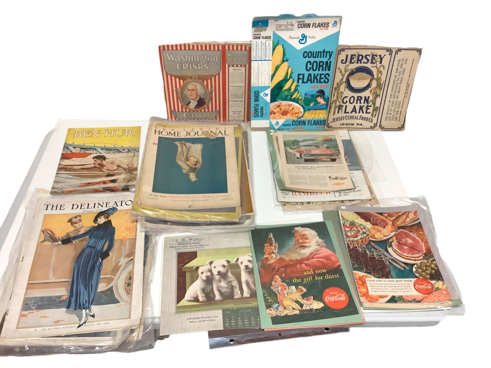 Lot of ephemera including copies of The Ladies Home Journal and The Delineator from 1910 - 1926, a (1 of 1)