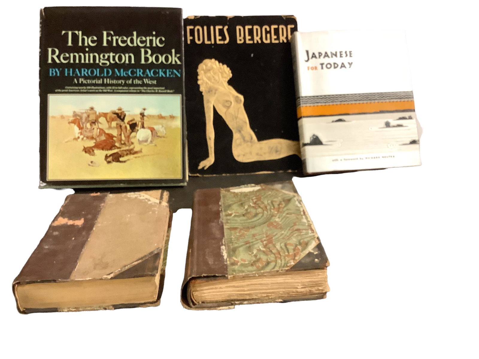 Lot of 5 books. Japanese Gardens Today, Folies Bergers The Frederic Remington. 2 book by the Duke of (1 of 1)