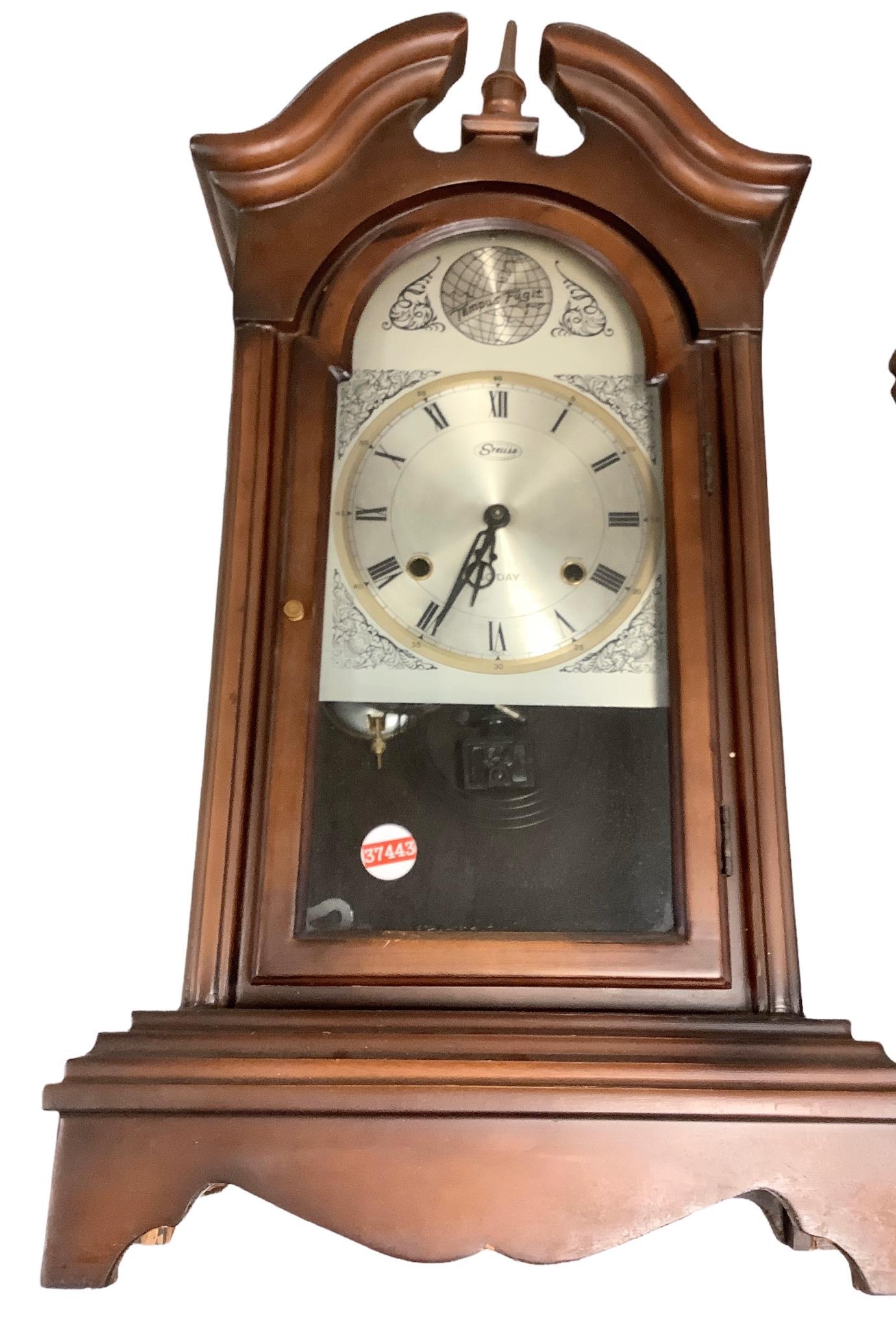 Tempos Fugit mantle clock with key. 14”x 27” (1 of 1)