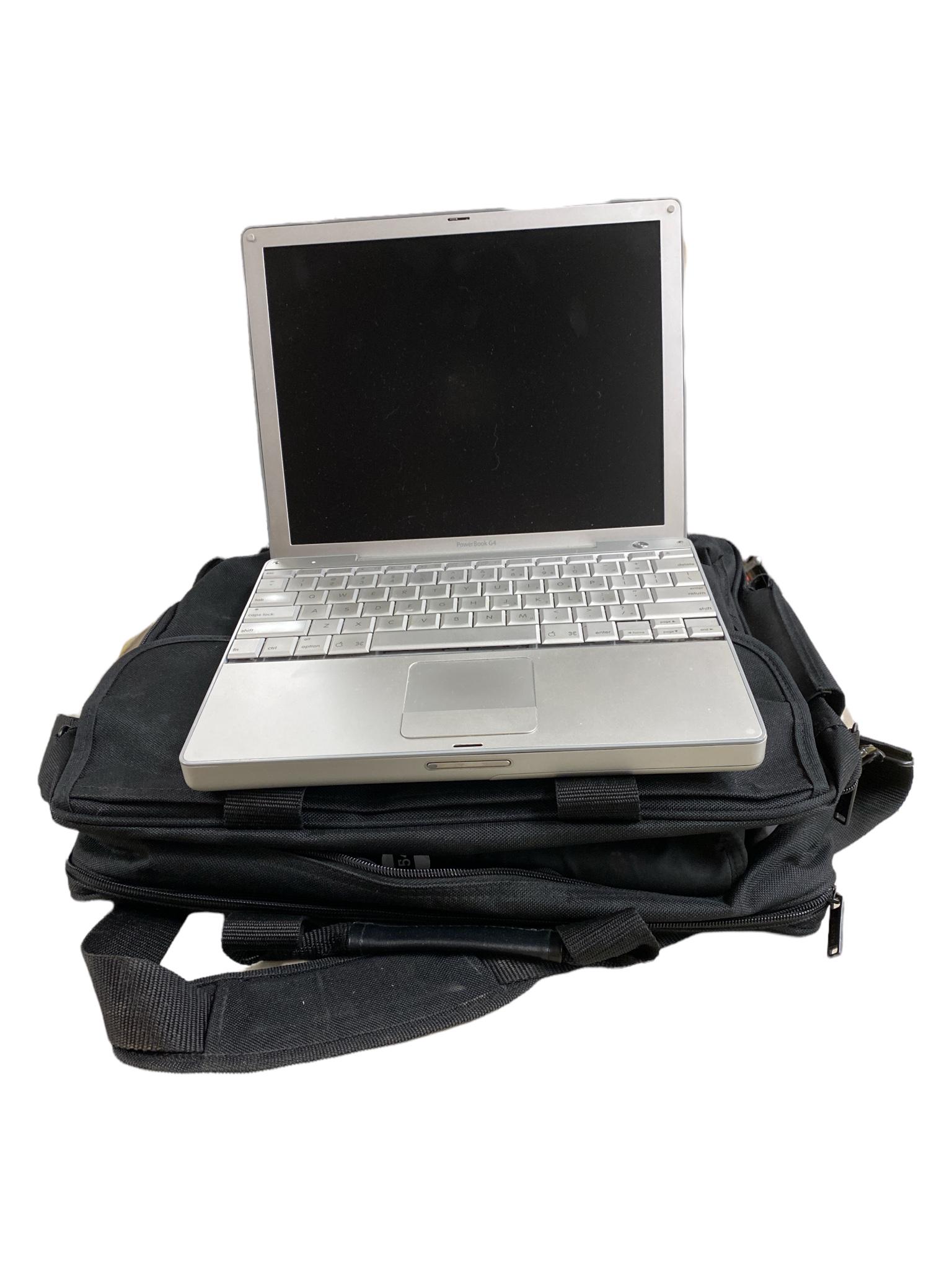 Macintosh PowerBook G4 with laptop case. Electronics are not tested or guaranteed to work. (1 of 1)