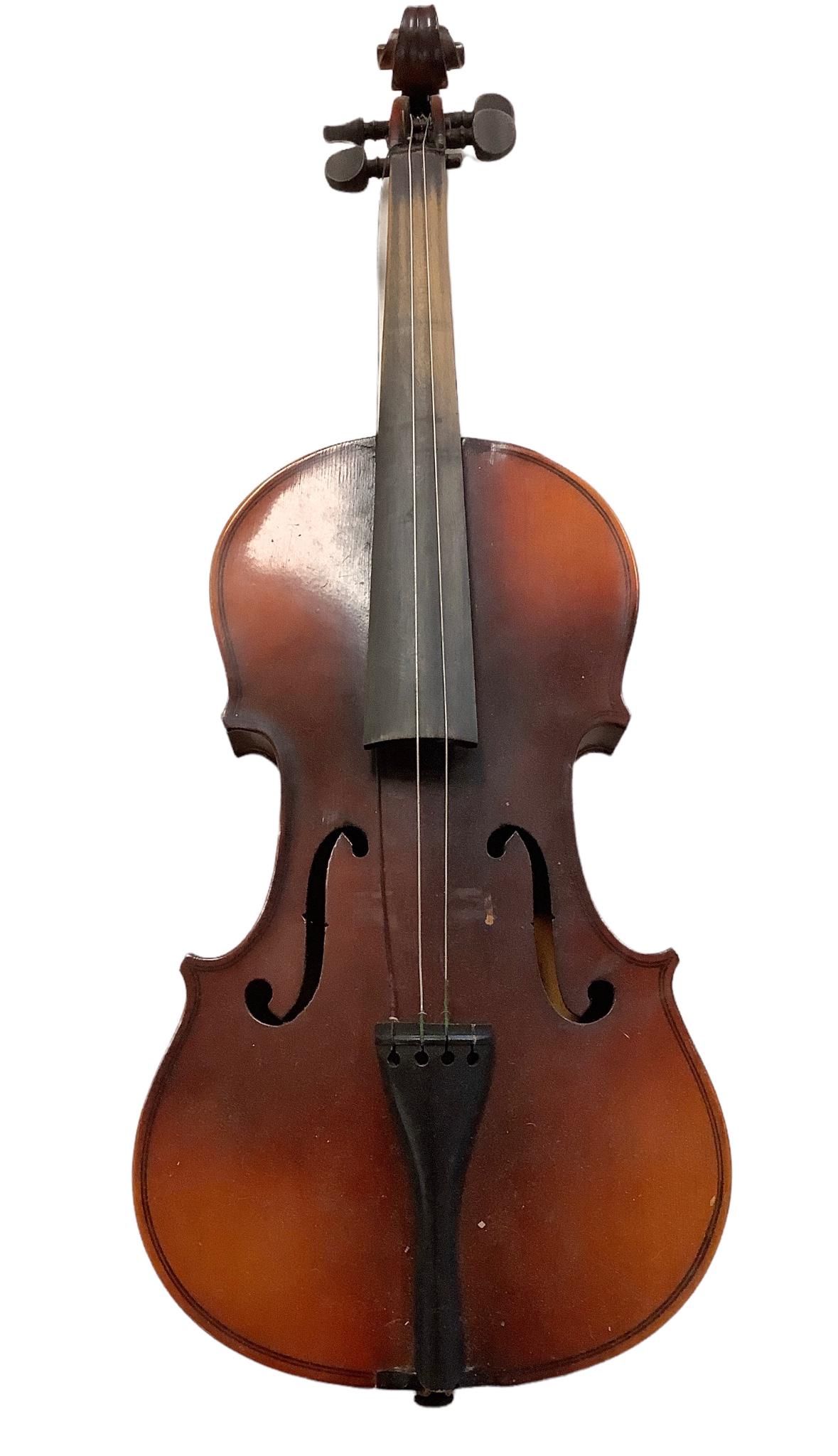 Full size violin. Model â€œAntonius Stradivarius Cremonenfis - Faciebat Anno 17". Body length (1 of 5)