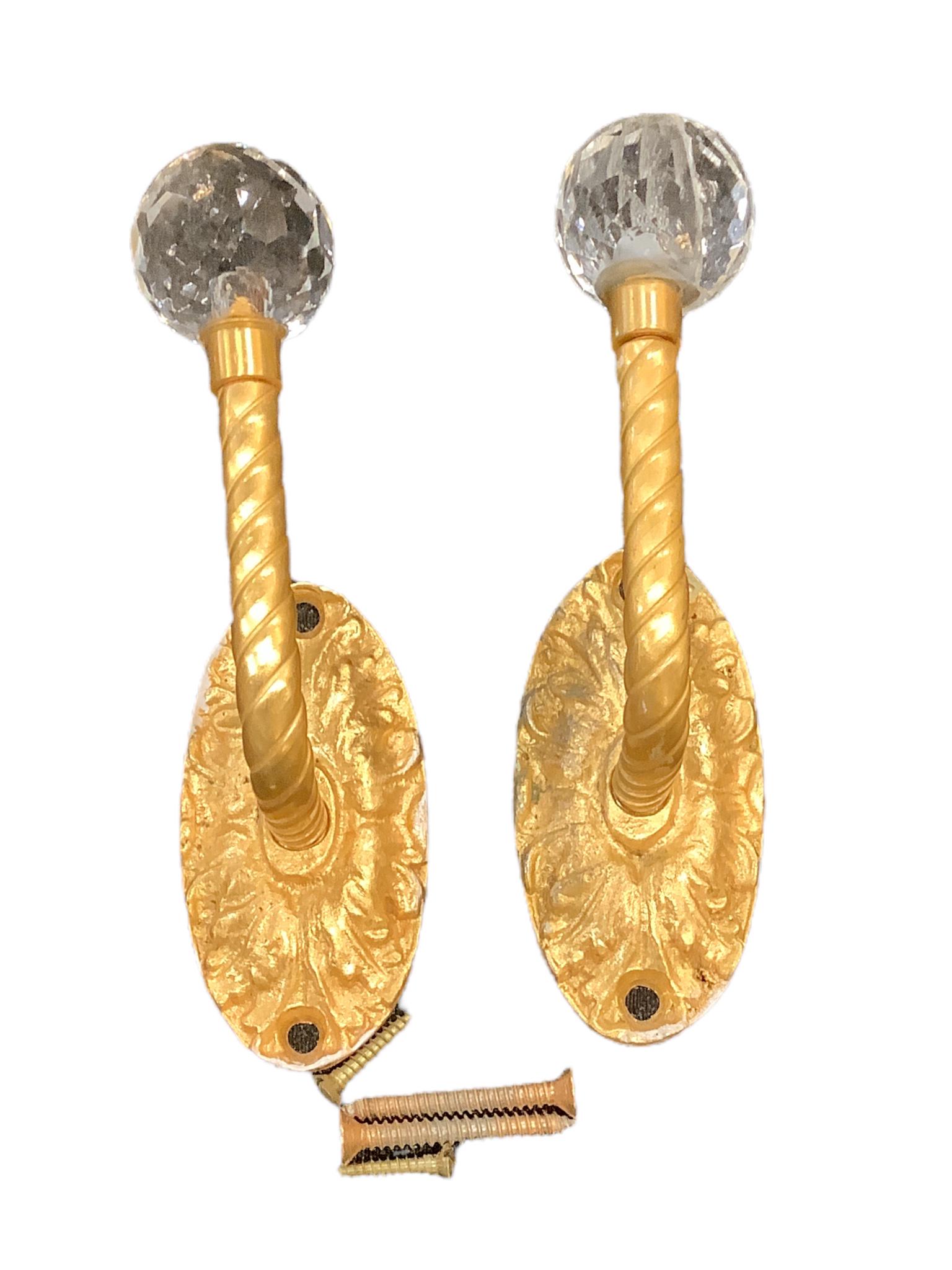 Sherle Wagner 2 towel racks. 22 kt gold plated solid brass. (1 of 1)