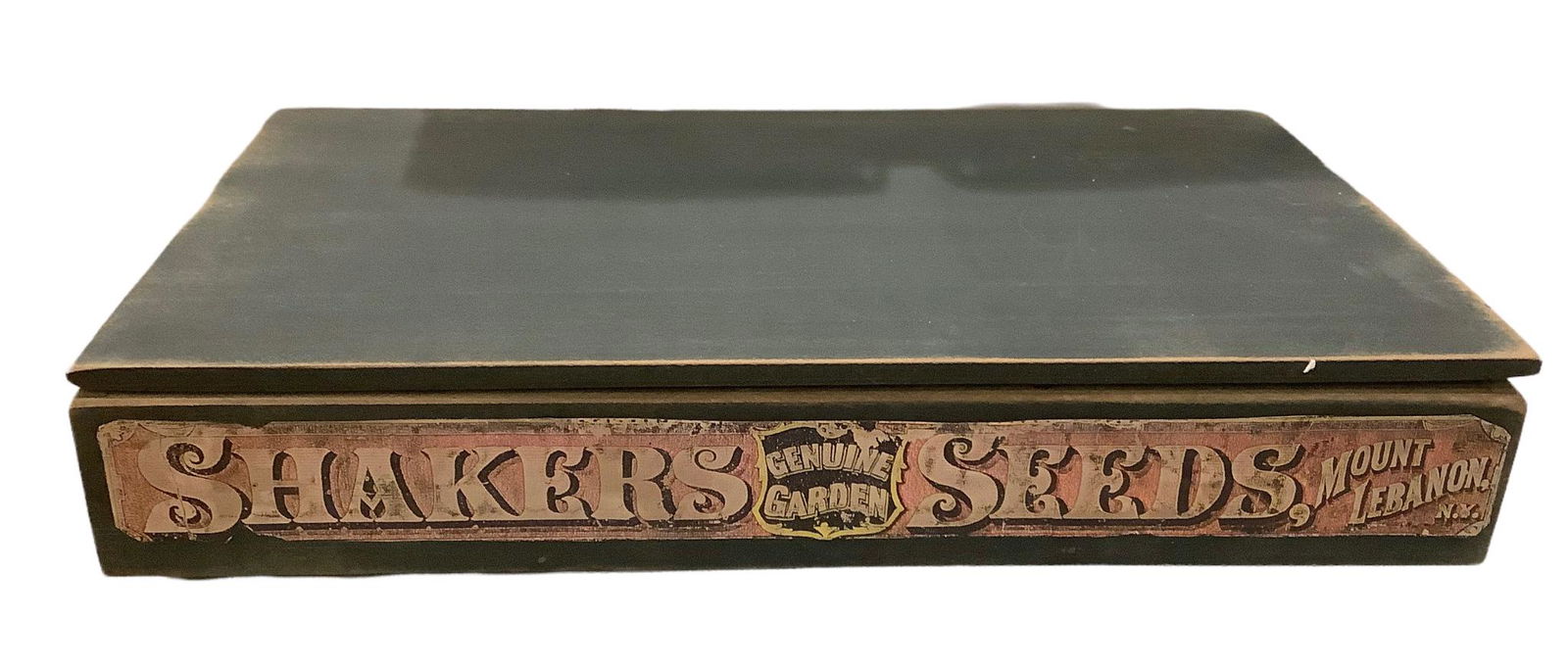 Vintage Shaker Seed Box. Measures 14î x 8î x 2 1/2î. Comes with seven decorative seed (1 of 2)