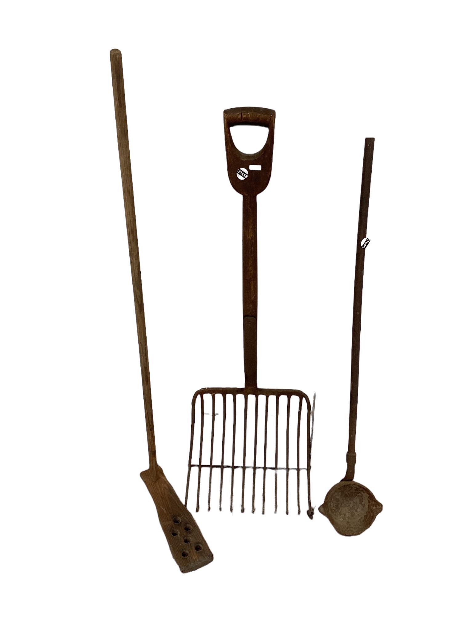 3 long handled tools including hayfork (1 of 1)