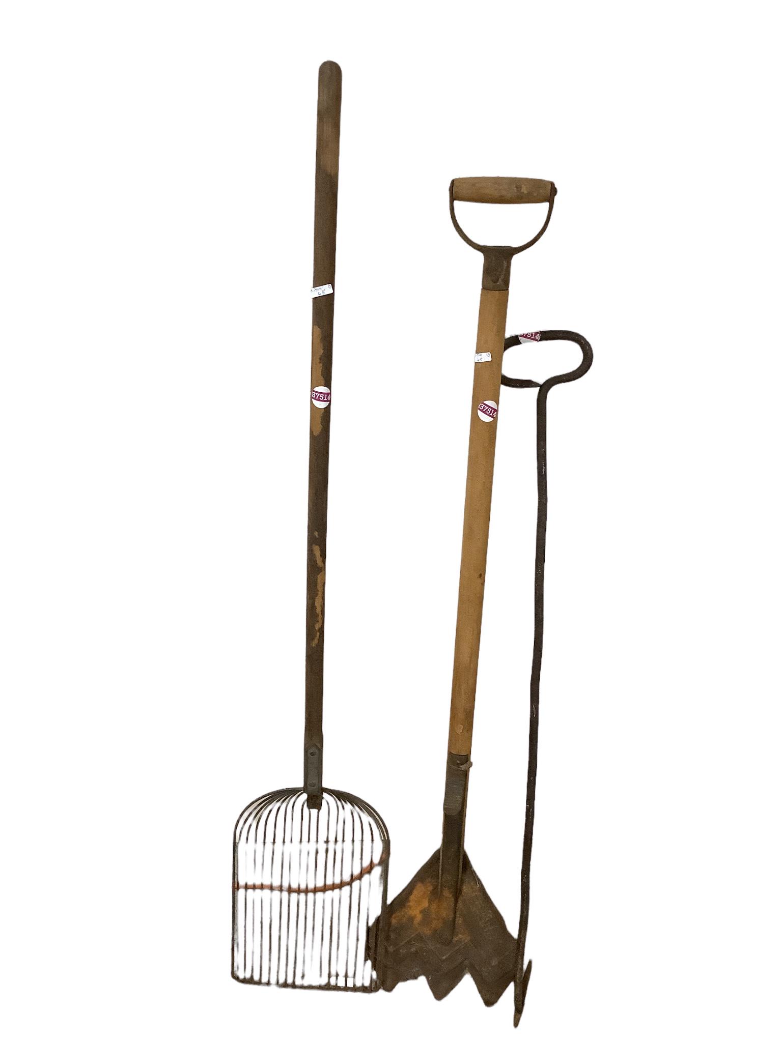 Lot 4 primitive long handled tools (1 of 1)