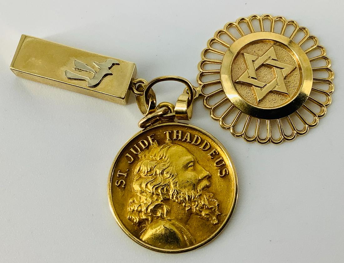 (3) Gold Charms (1 of 2)