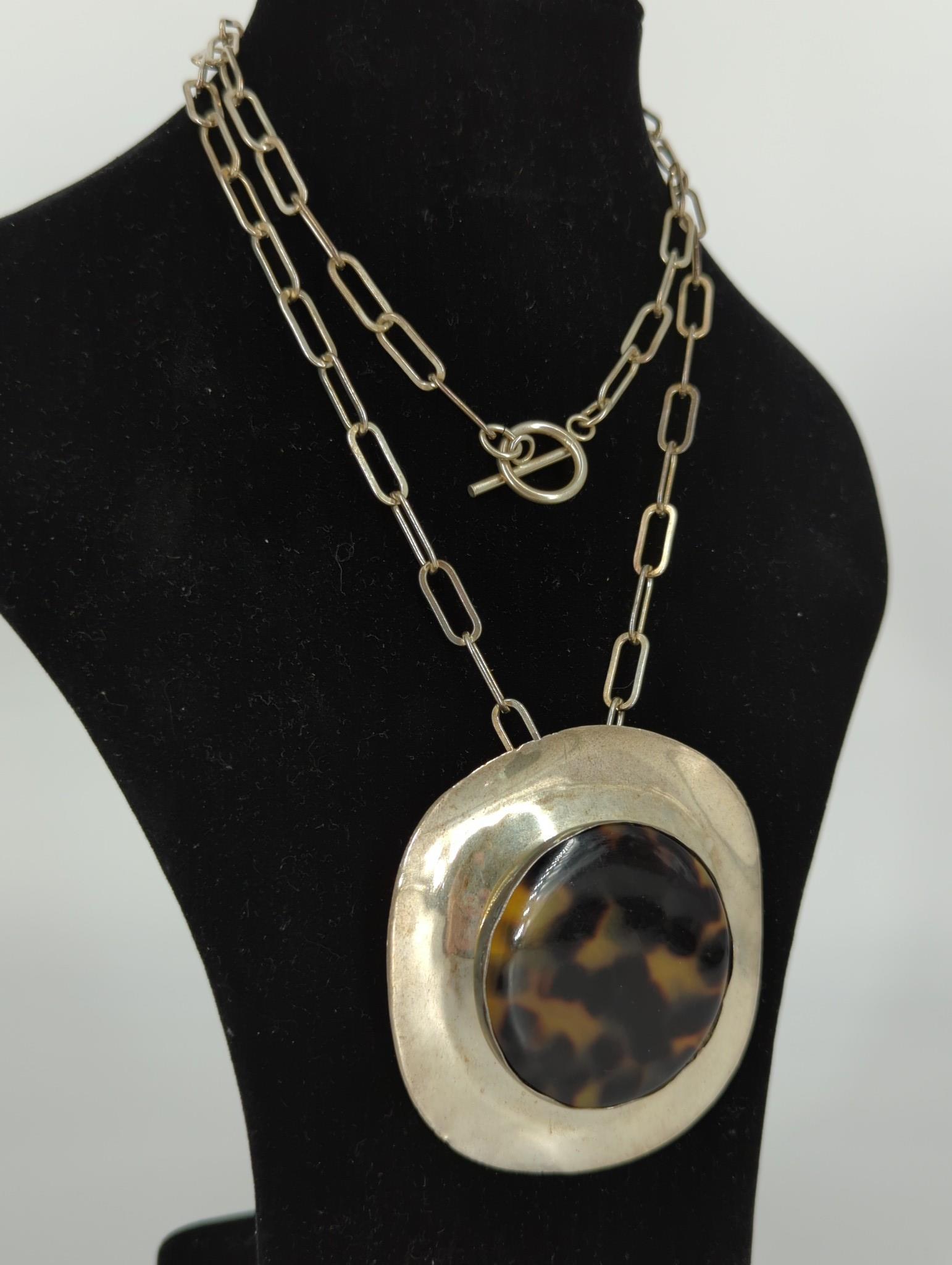 Sterling Silver Necklace with Pendant (1 of 5)