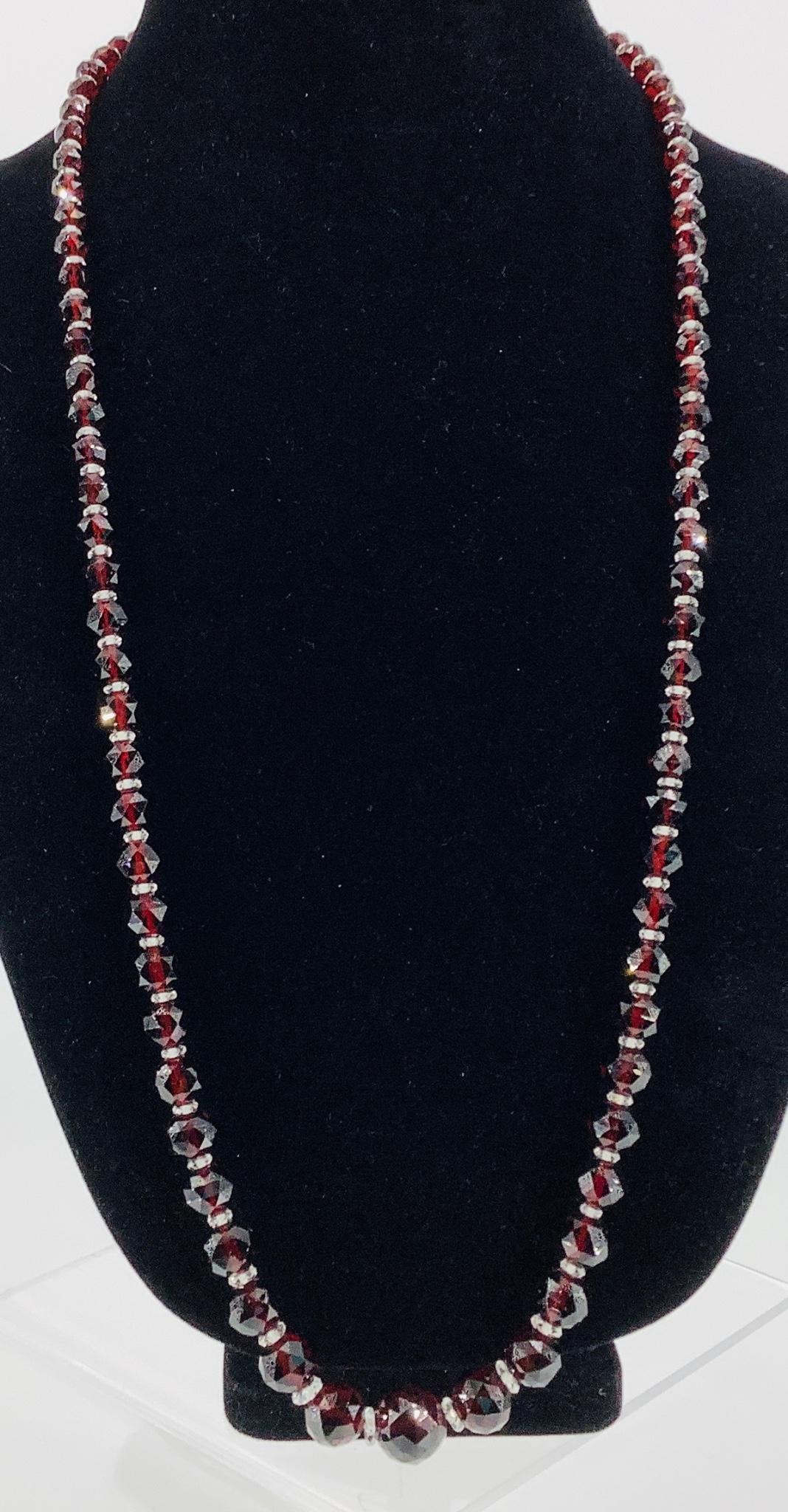 Garnet Beaded Necklace (1 of 2)