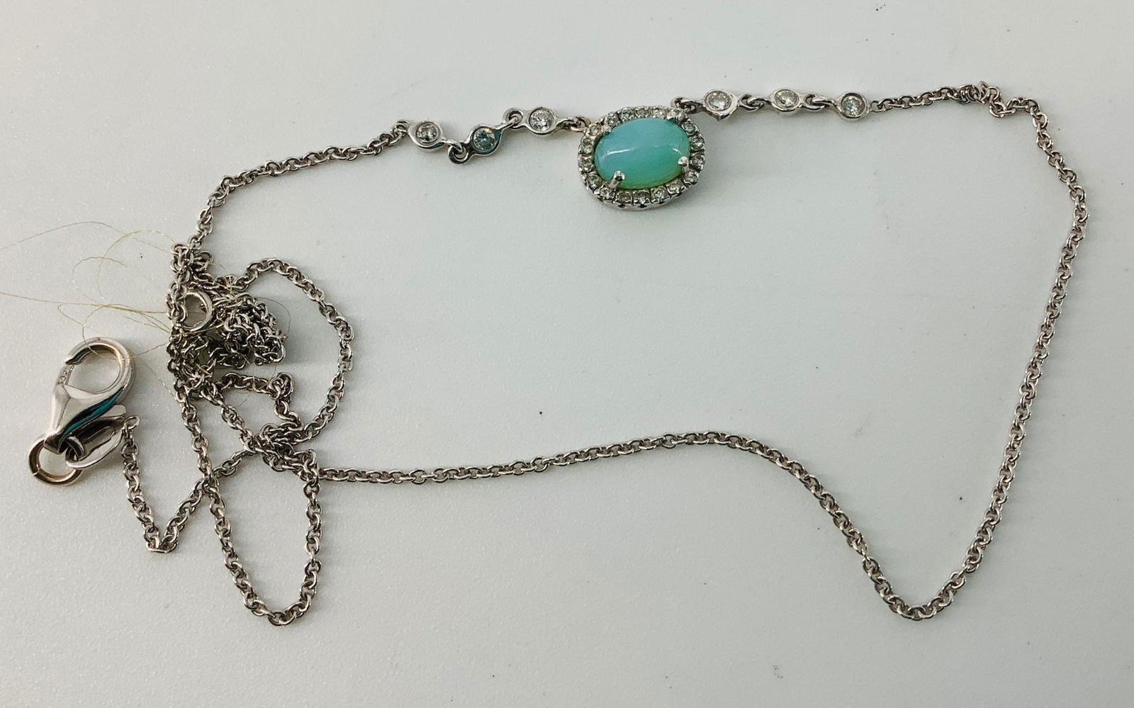 Tangled 14k White Gold Necklace With Diamonds (1 of 2)