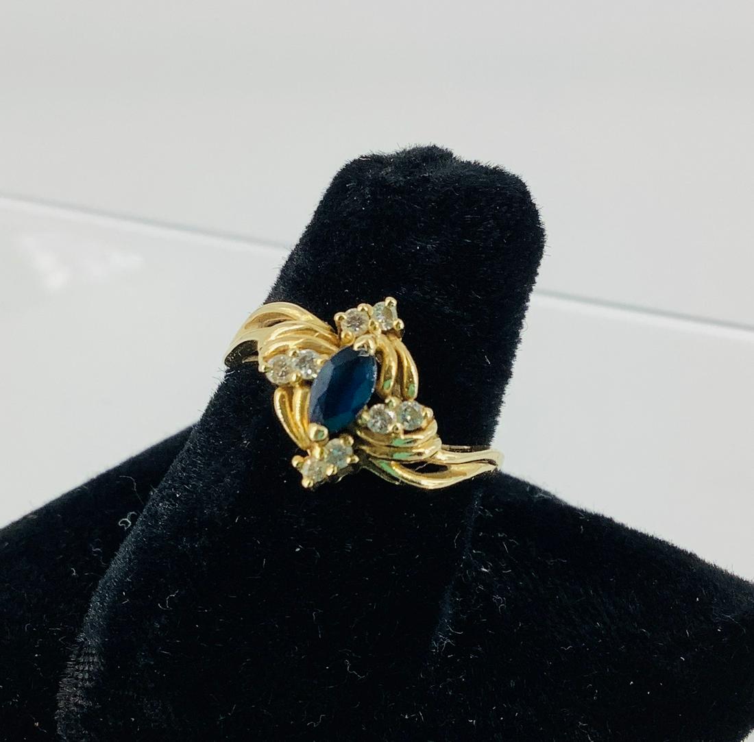 Sapphire and Diamond Dinner Ring (1 of 6)