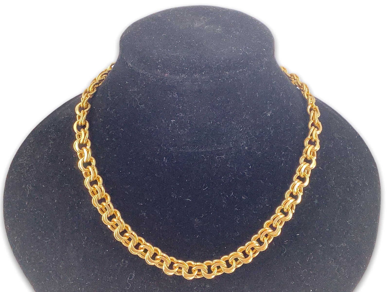 14kt Yellow Gold Double Rolo Chain Necklace (1 of 3)