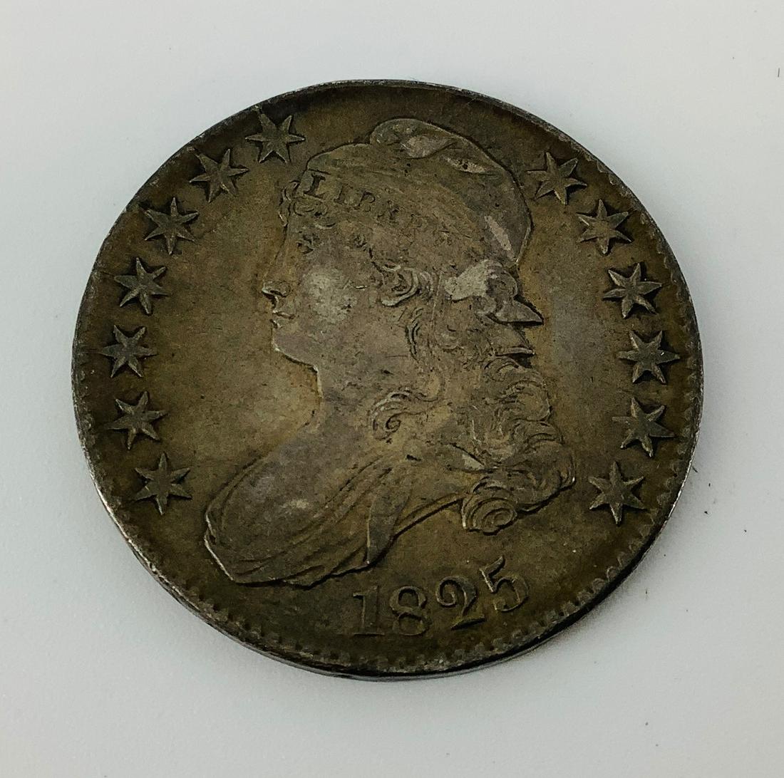 1825-P Capped Bust Silver Half Dollar - U.S. Coin (1 of 2)