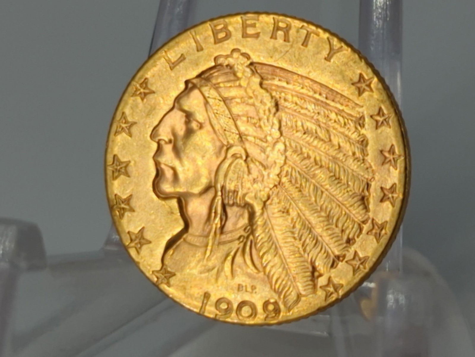 1909-P U.S. $5.00 Indian Head Half Eagle Gold Coin (1 of 4)