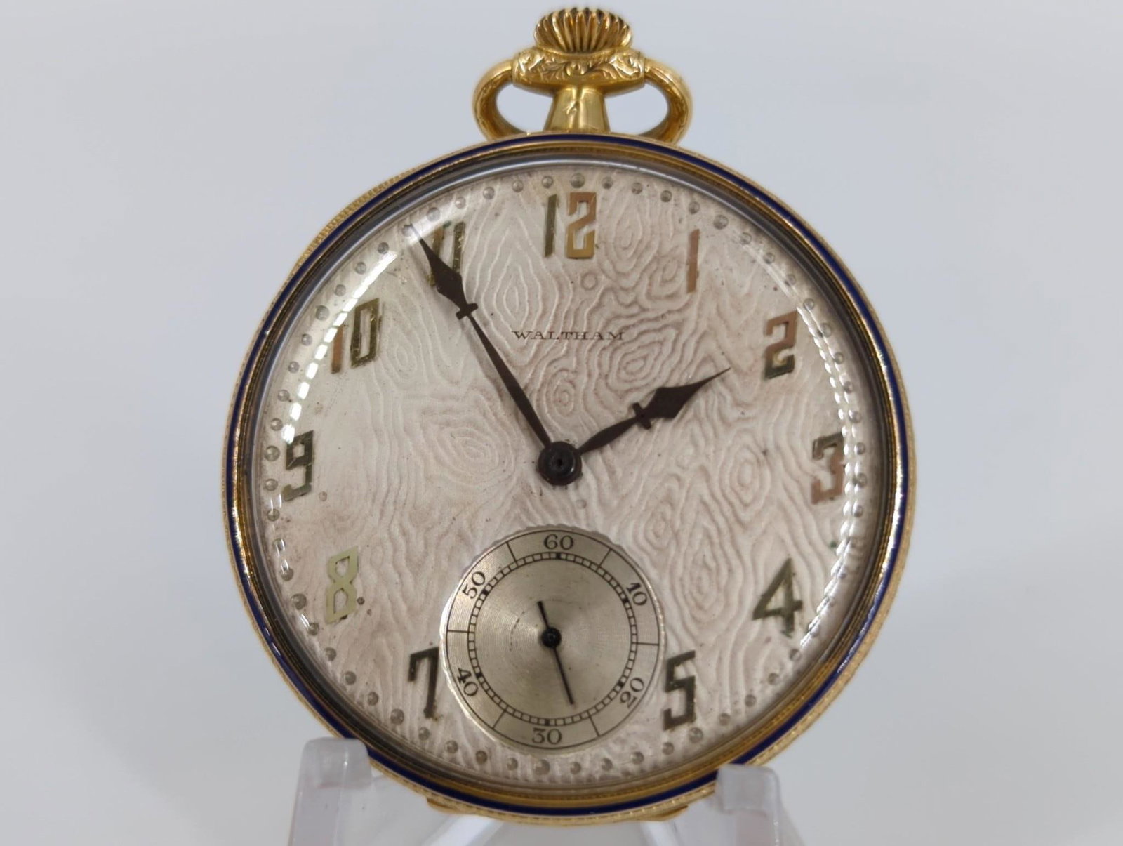 18kt Yellow Gold Waltham Pocket Watch (1 of 6)