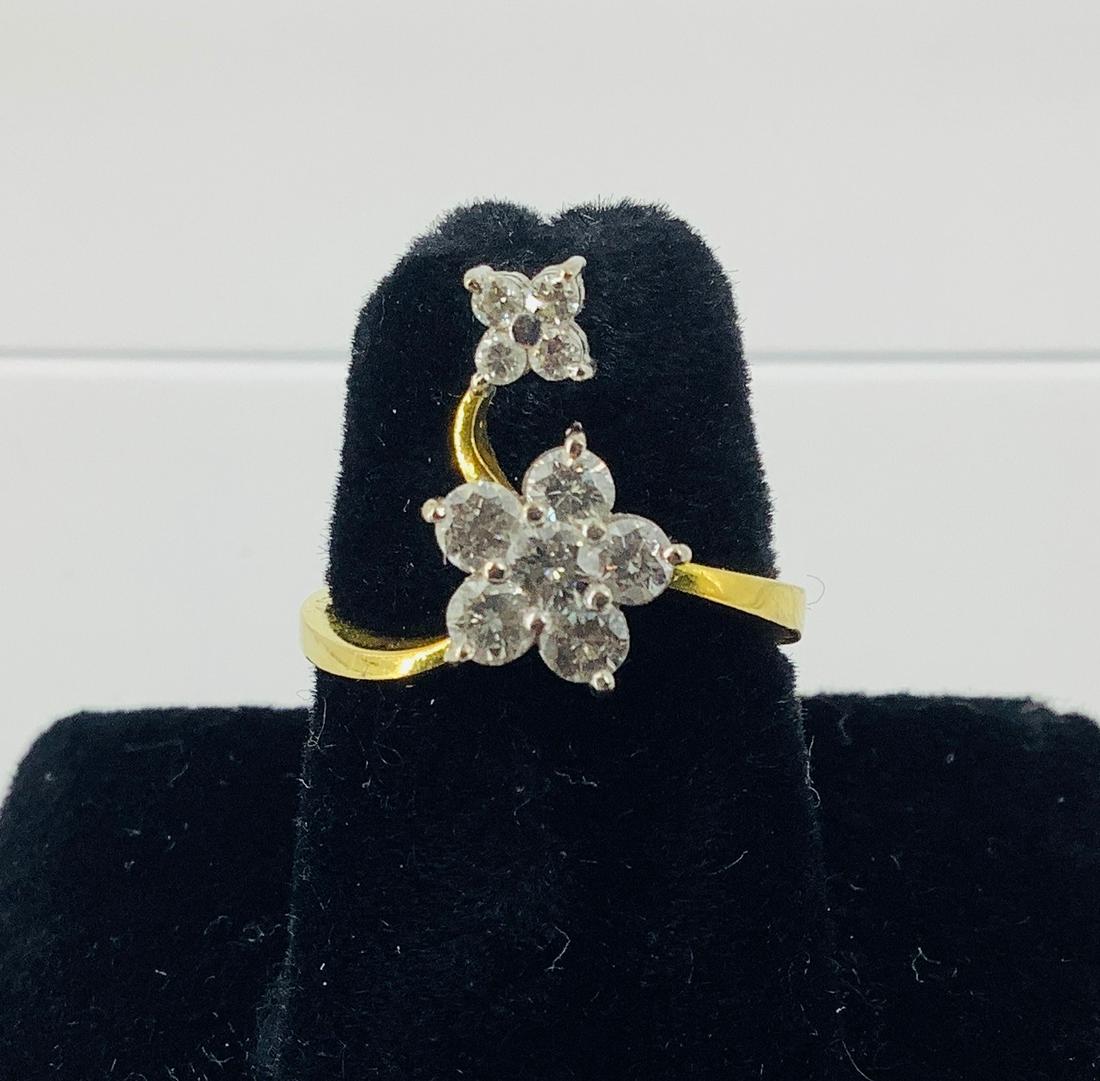 18kt Yellow Gold Diamond Ring (1 of 8)