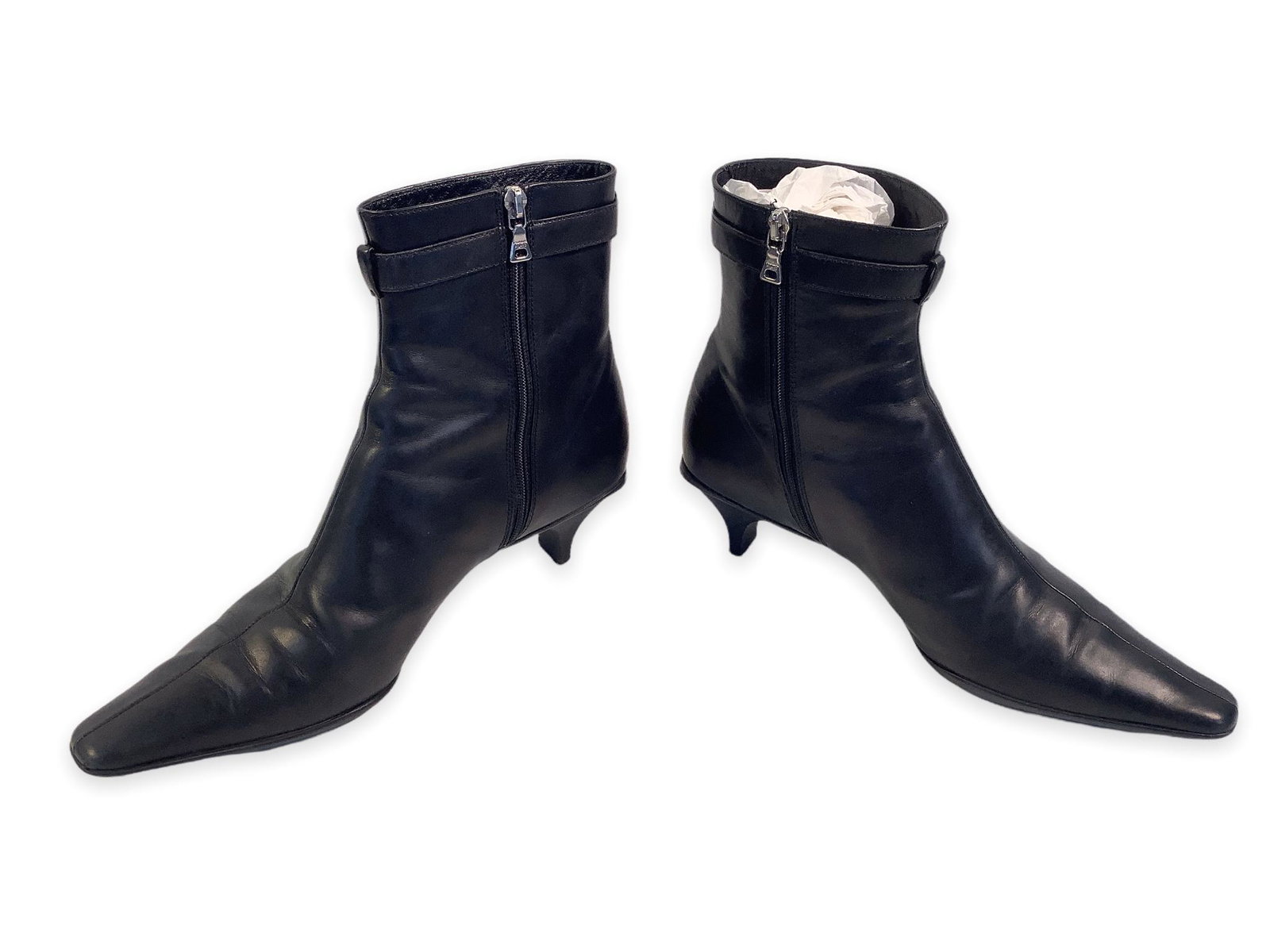 PRADA VITELLO LISSATO BOOTS (1 of 3)