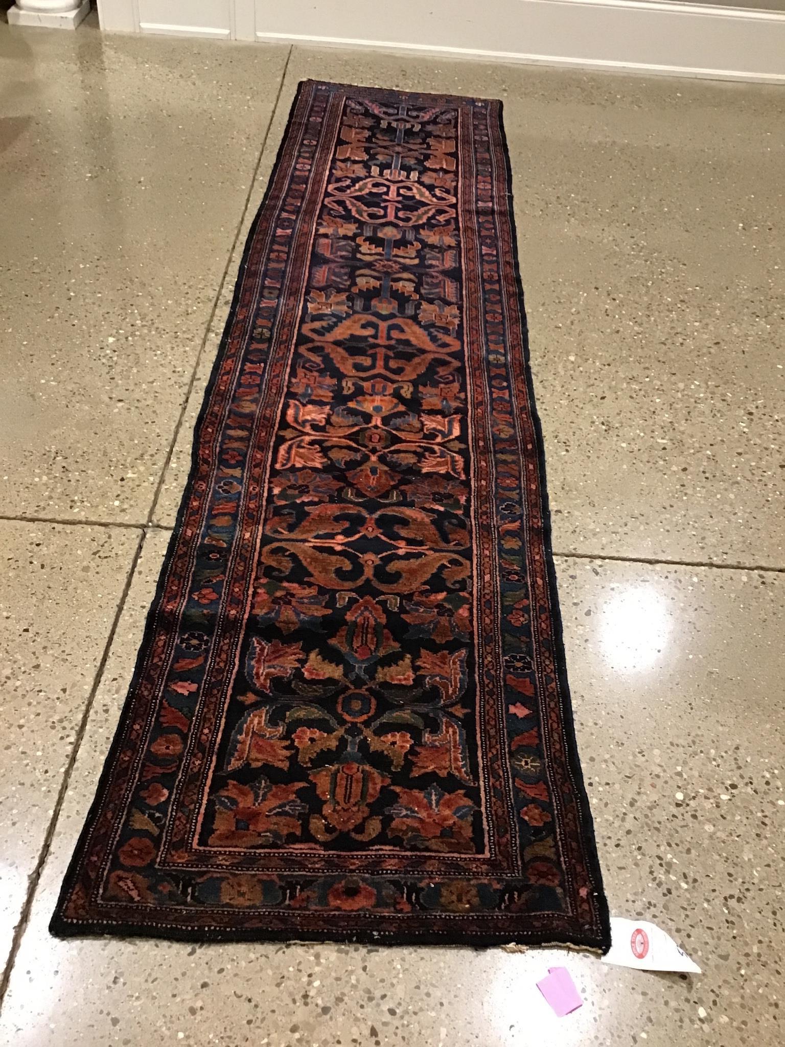 Antique Karajeh runner, circa 1900s, 2'7"x11'. (1 of 6)