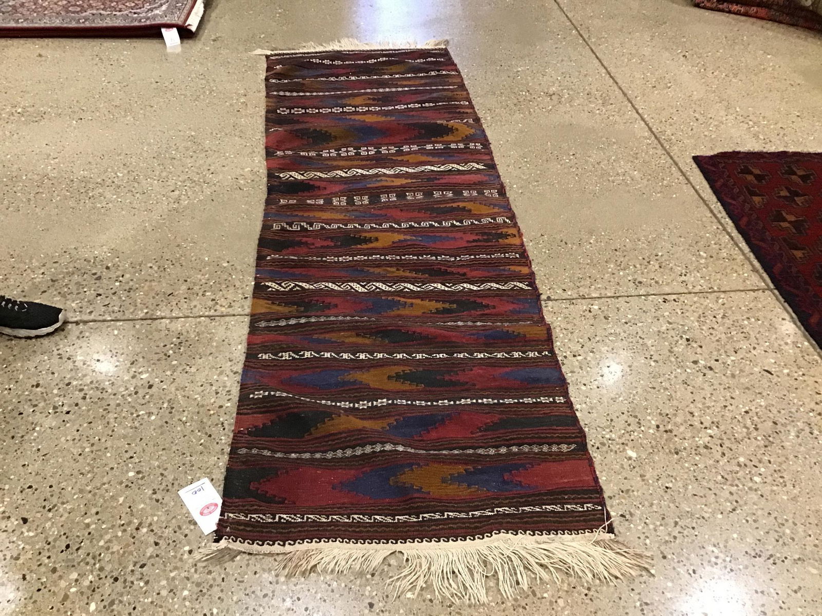 Kurdish Soumak Kilim runner, circa 1950s, 2'9"x9'. (1 of 6)