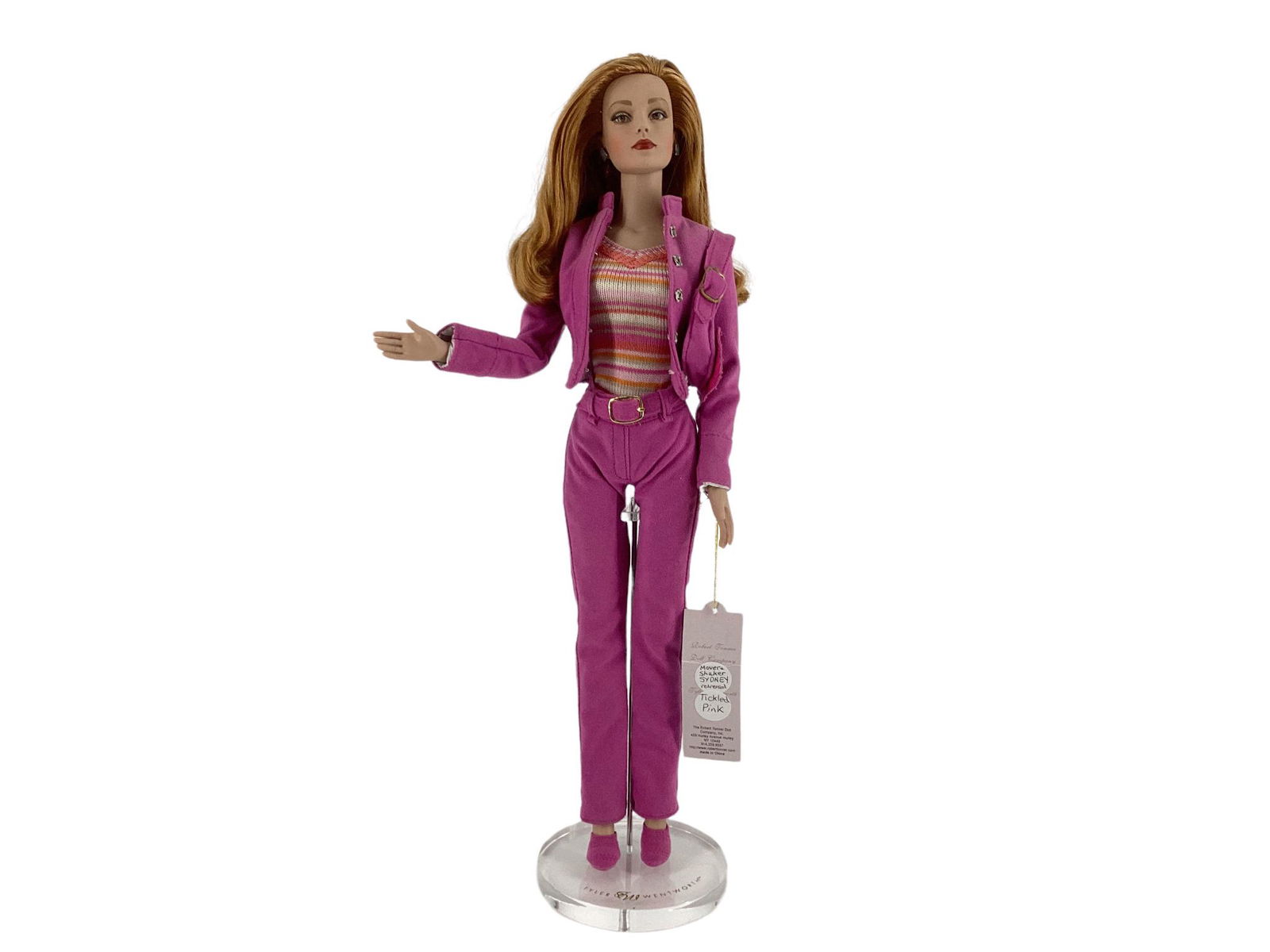 Tonner/Wentworth 16" Sydney Chase "Mover Shaker" doll wearing "Tickled Pink," wrist tag. No box or (1 of 3)