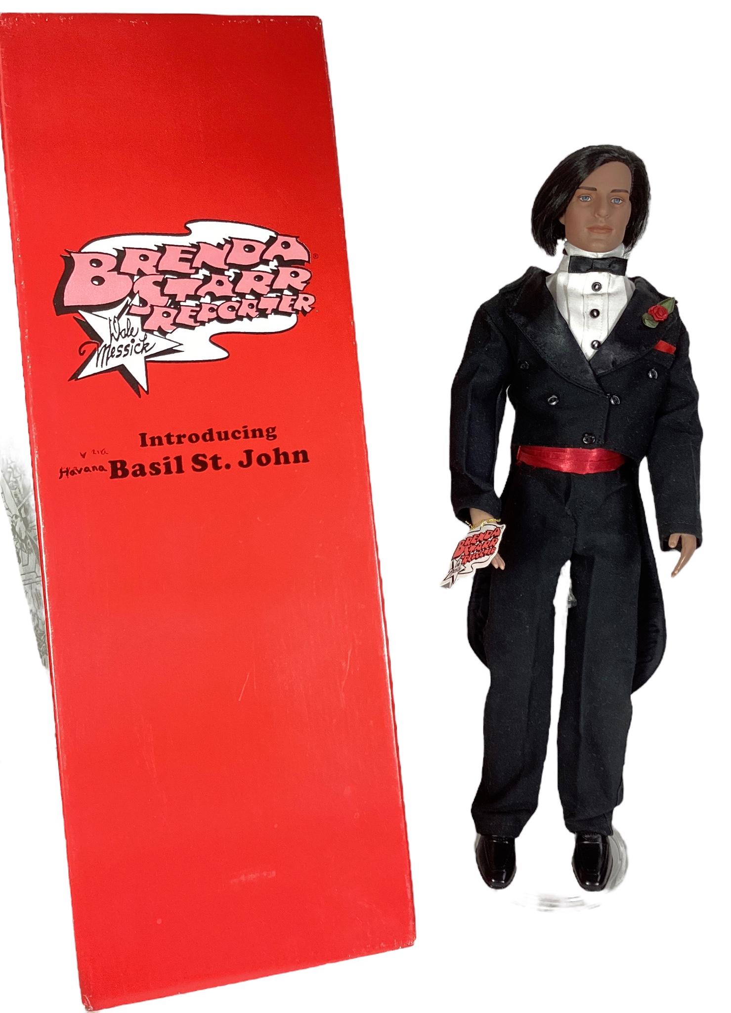 17" Robert Tonner "Basil Havana St. John" doll from "Brenda Starr Reporter Collection" wearing: 17" Robert Tonner "Basil Havana St. John" doll from "Brenda Starr Reporter Collection" wearing custom tux and tails. NIB, wrist tag, No COA.