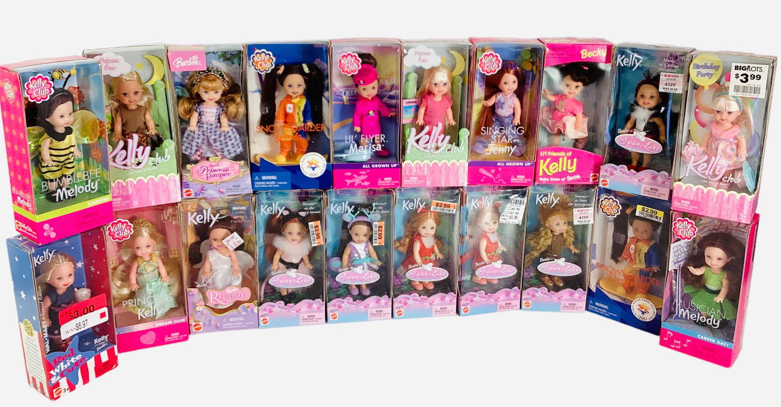 (20) Kelly and Friends in all original boxes - NRFB & MIB for all - (1) Kelly Princess and the (1 of 2)