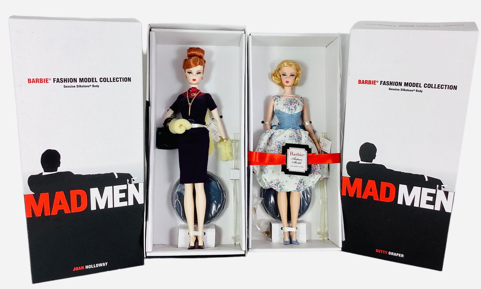 (2) BFMC Silkstone Body Barbie's friends including (1) Mad Men Joan Holloway, a gorgeous red hair (1 of 3)