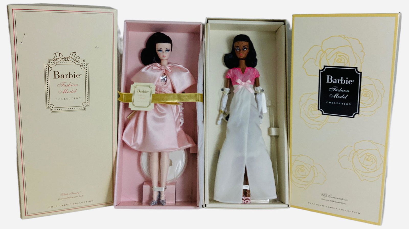 (2) BFMC Barbies including (1) US Convention Silkstone AA Barbie with a platinum label. Barbie stuns (1 of 3)